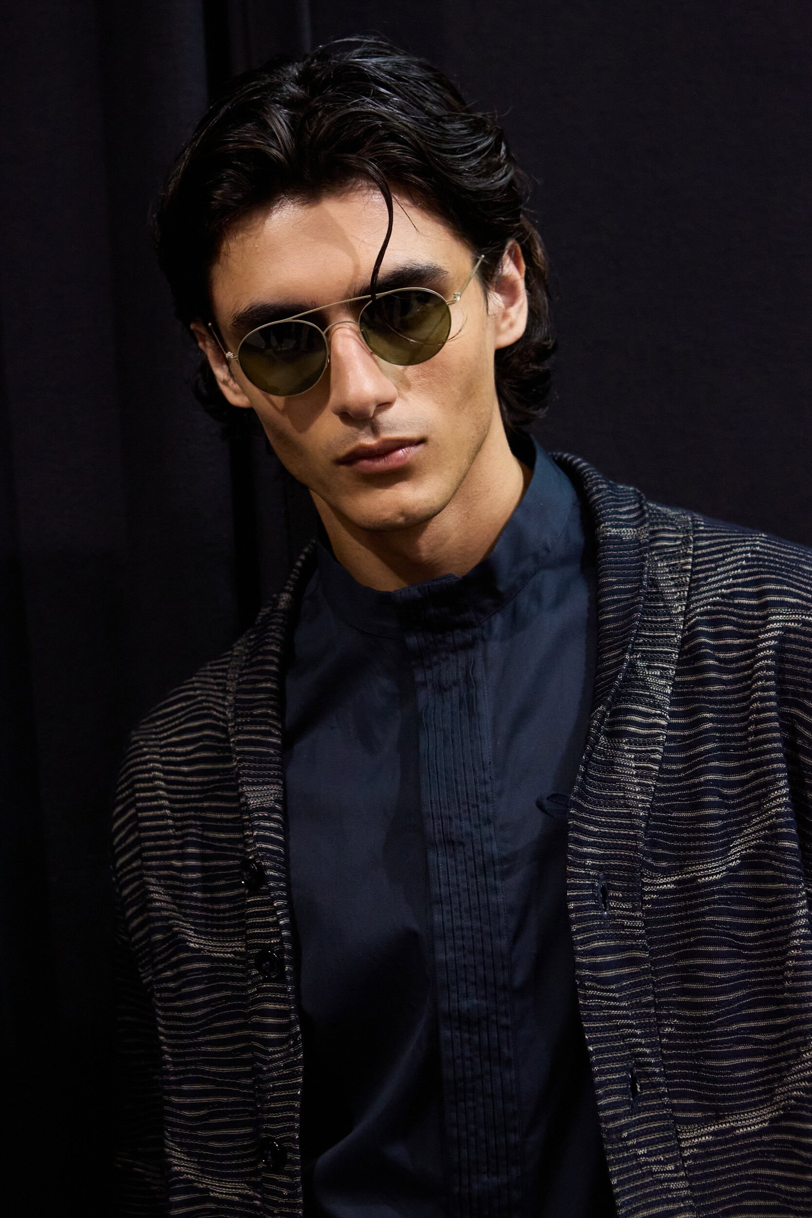 Giorgio Armani  Spring 2025 Men's Fashion Show Backstage