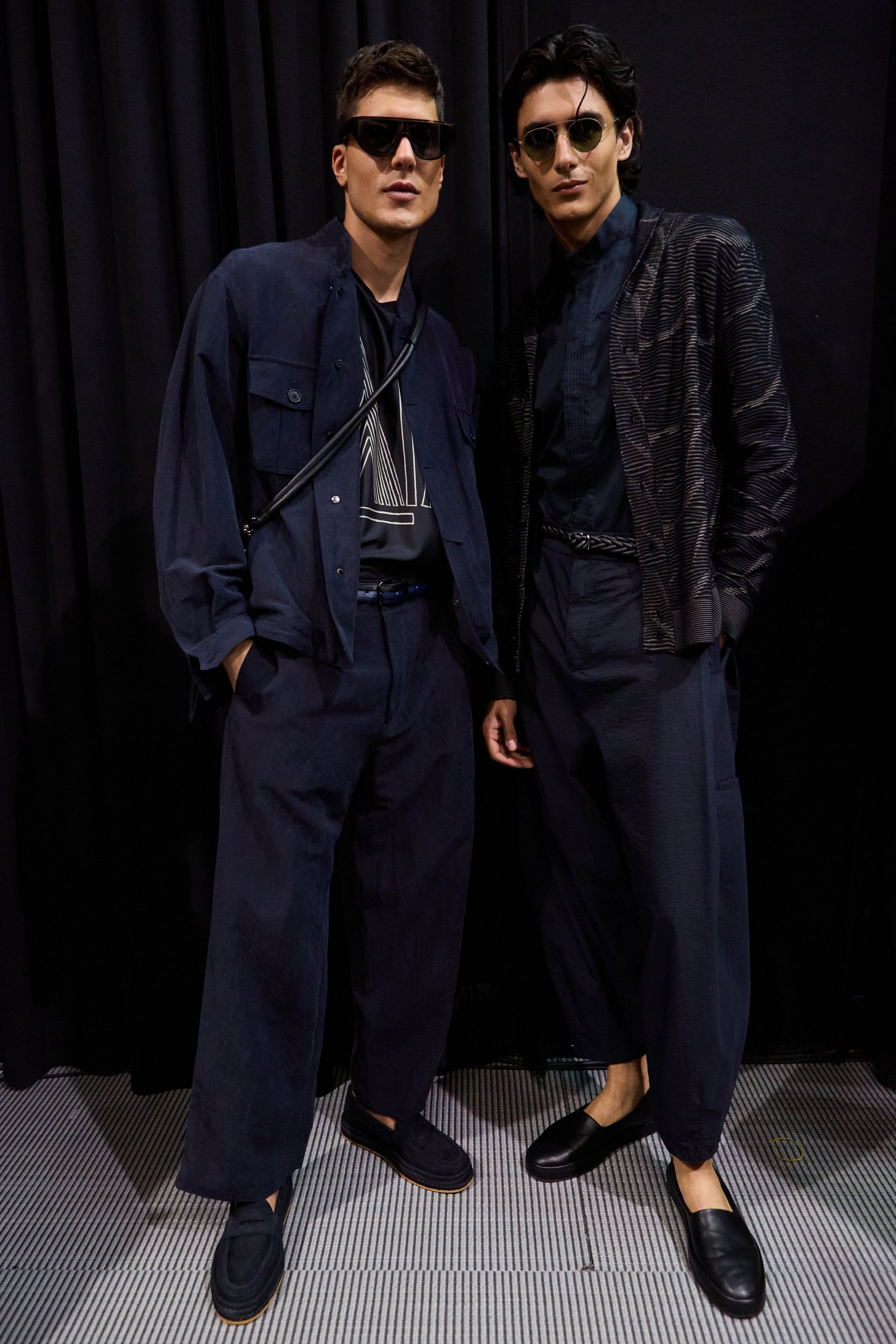 Giorgio Armani  Spring 2025 Men's Fashion Show Backstage