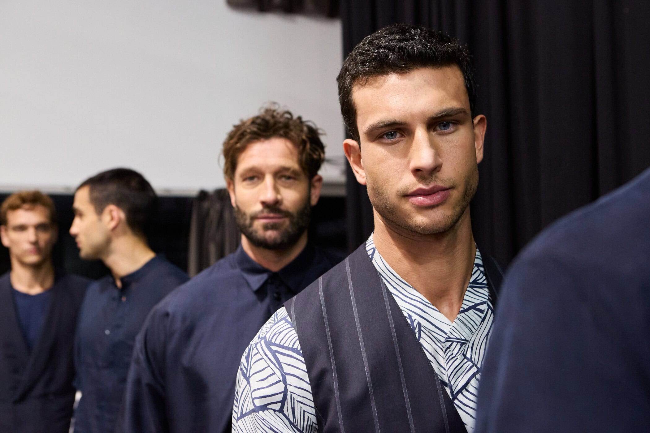 Giorgio Armani  Spring 2025 Men's Fashion Show Backstage