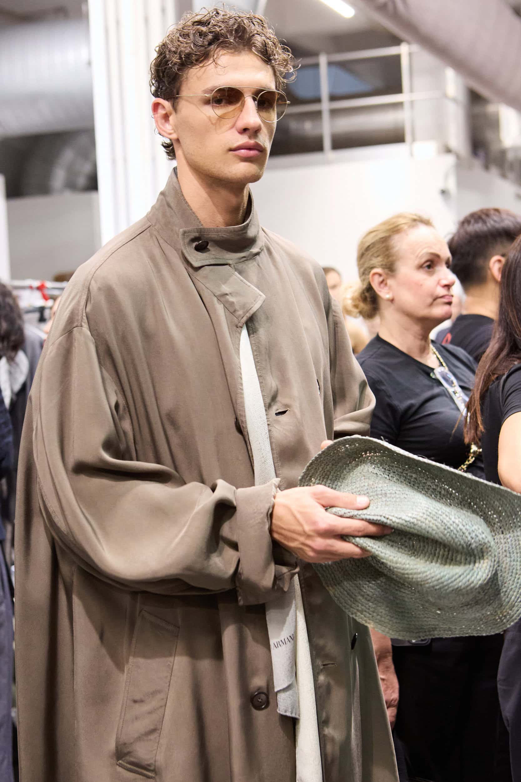 Giorgio Armani  Spring 2025 Men's Fashion Show Backstage