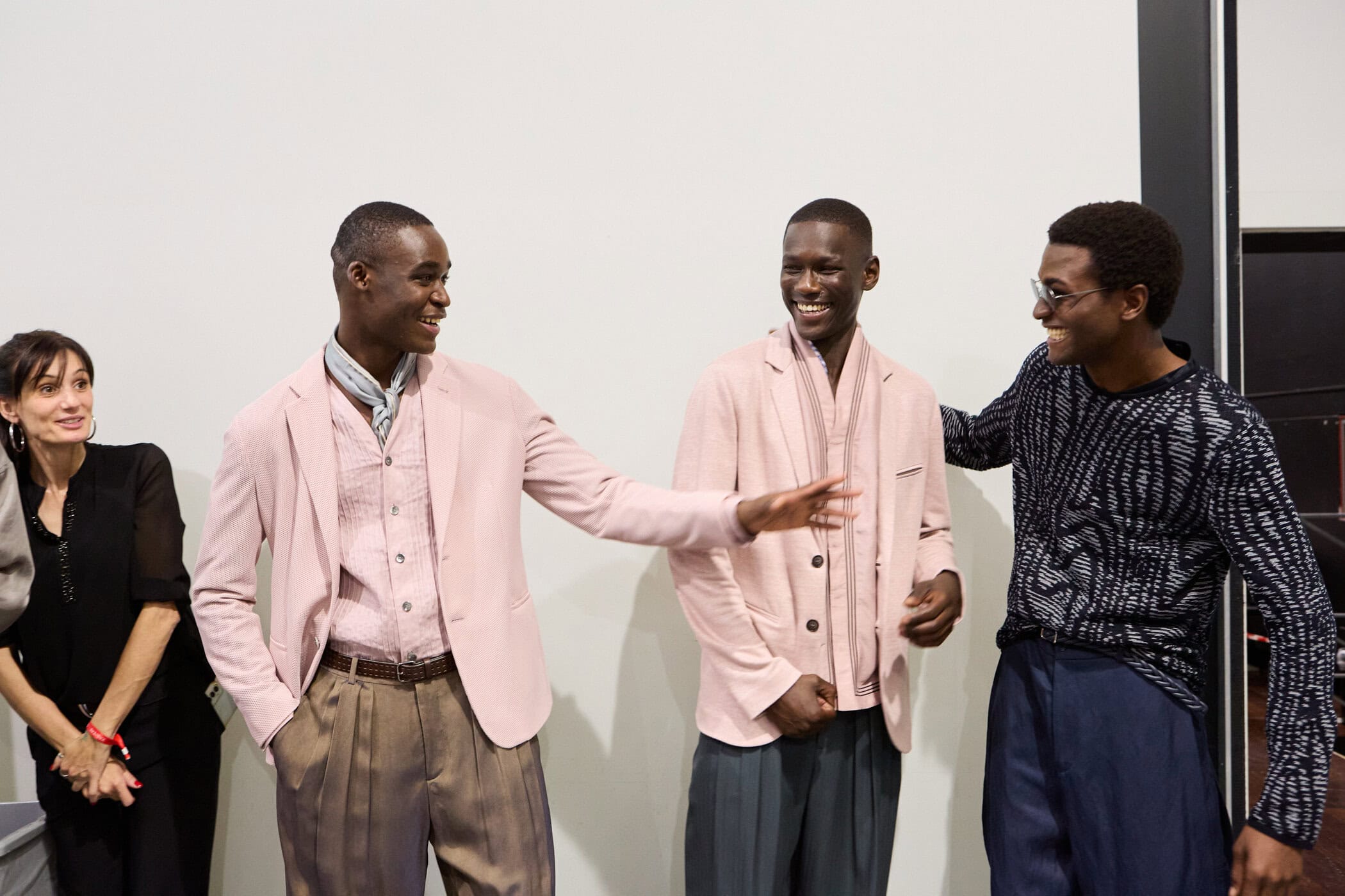 Giorgio Armani  Spring 2025 Men's Fashion Show Backstage