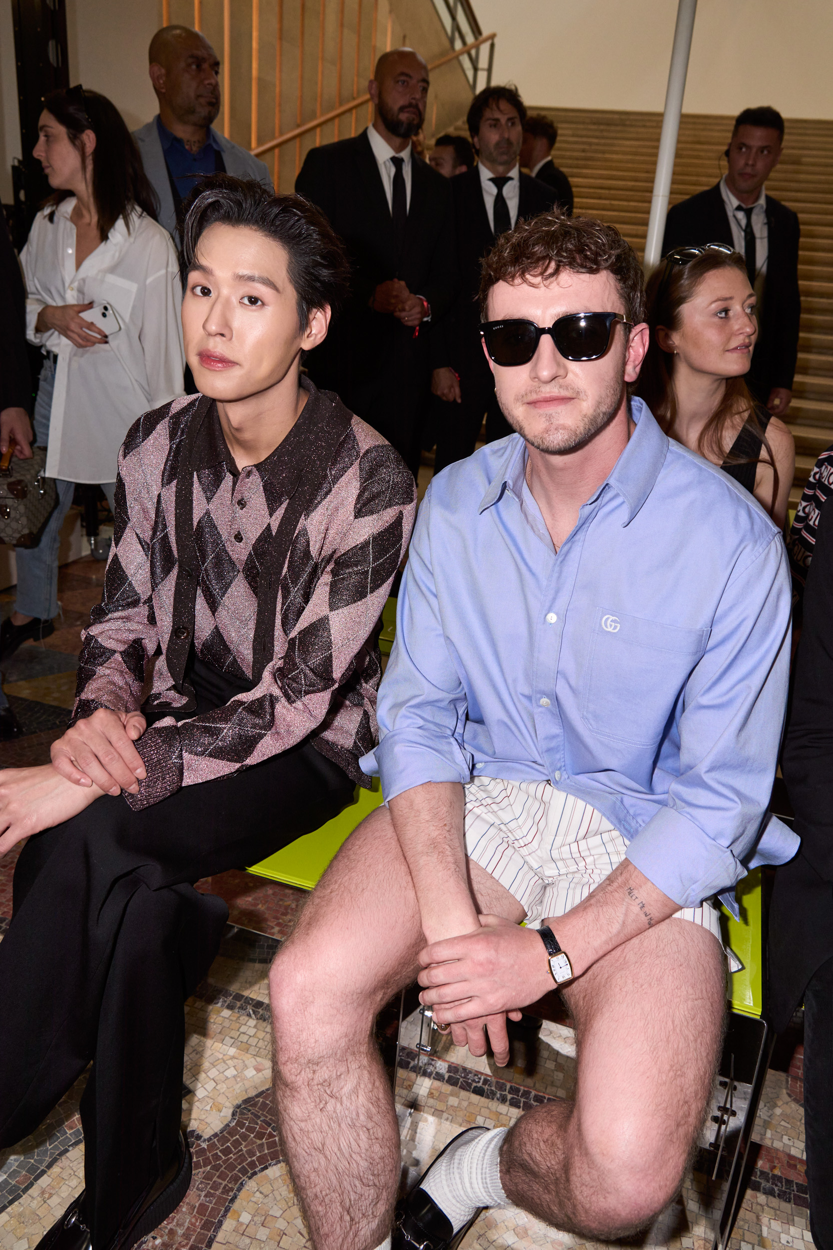 Gucci  Spring 2025 Men's Fashion Show Front Row