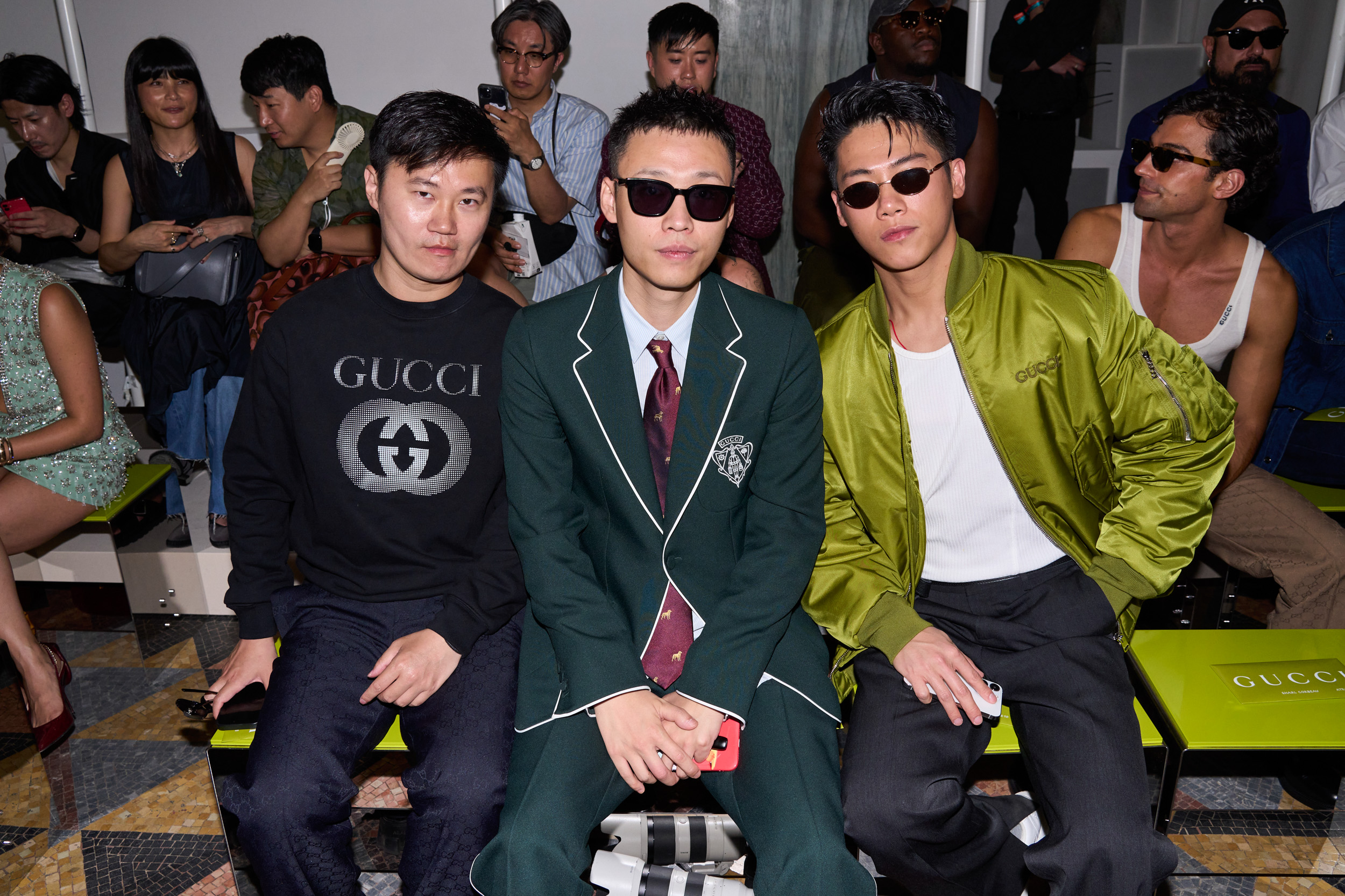 Gucci  Spring 2025 Men's Fashion Show Front Row