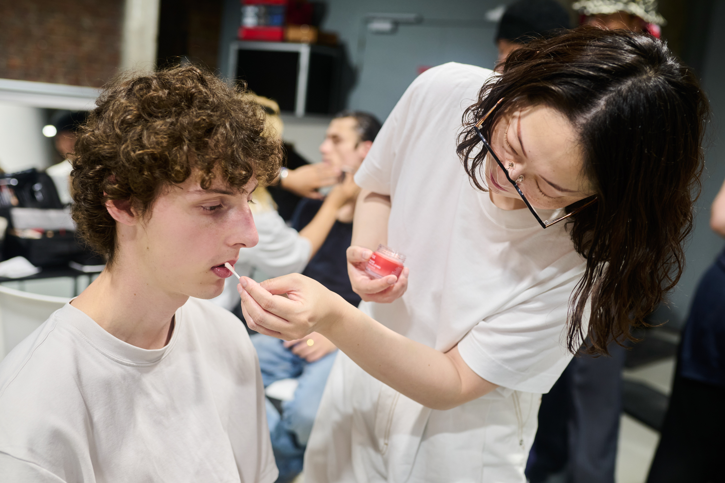 Hed Mayner  Spring 2025 Men's Fashion Show Backstage