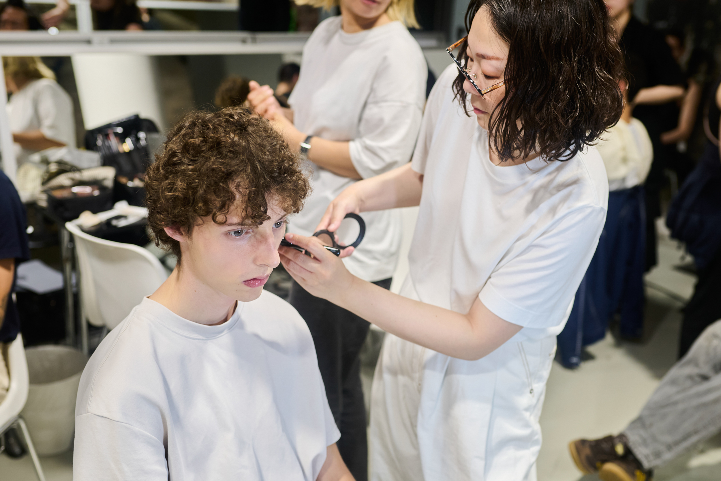 Hed Mayner  Spring 2025 Men's Fashion Show Backstage