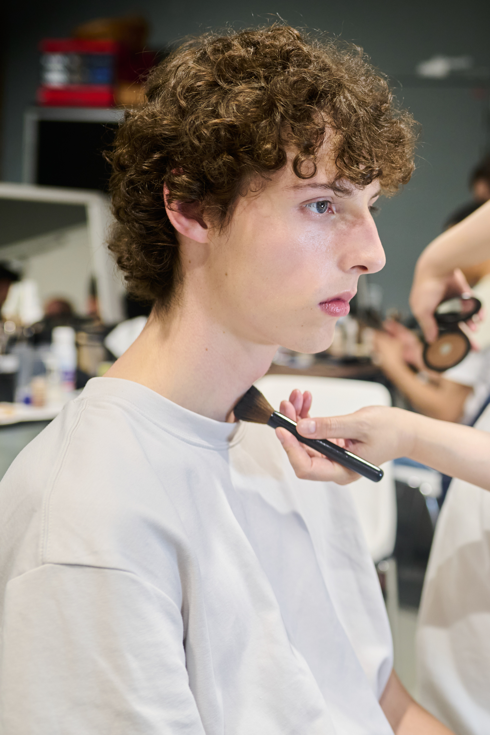 Hed Mayner  Spring 2025 Men's Fashion Show Backstage