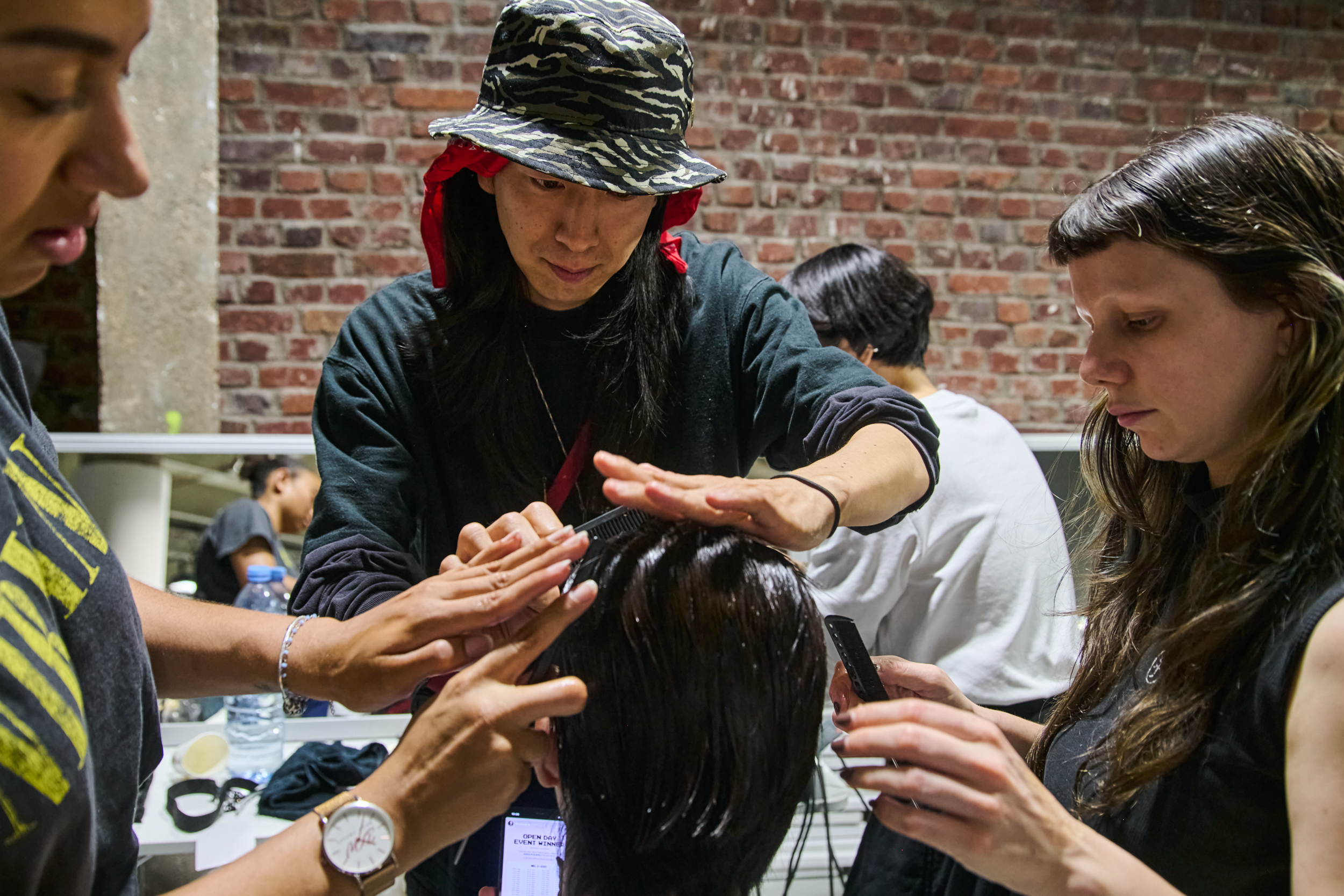 Hed Mayner  Spring 2025 Men's Fashion Show Backstage