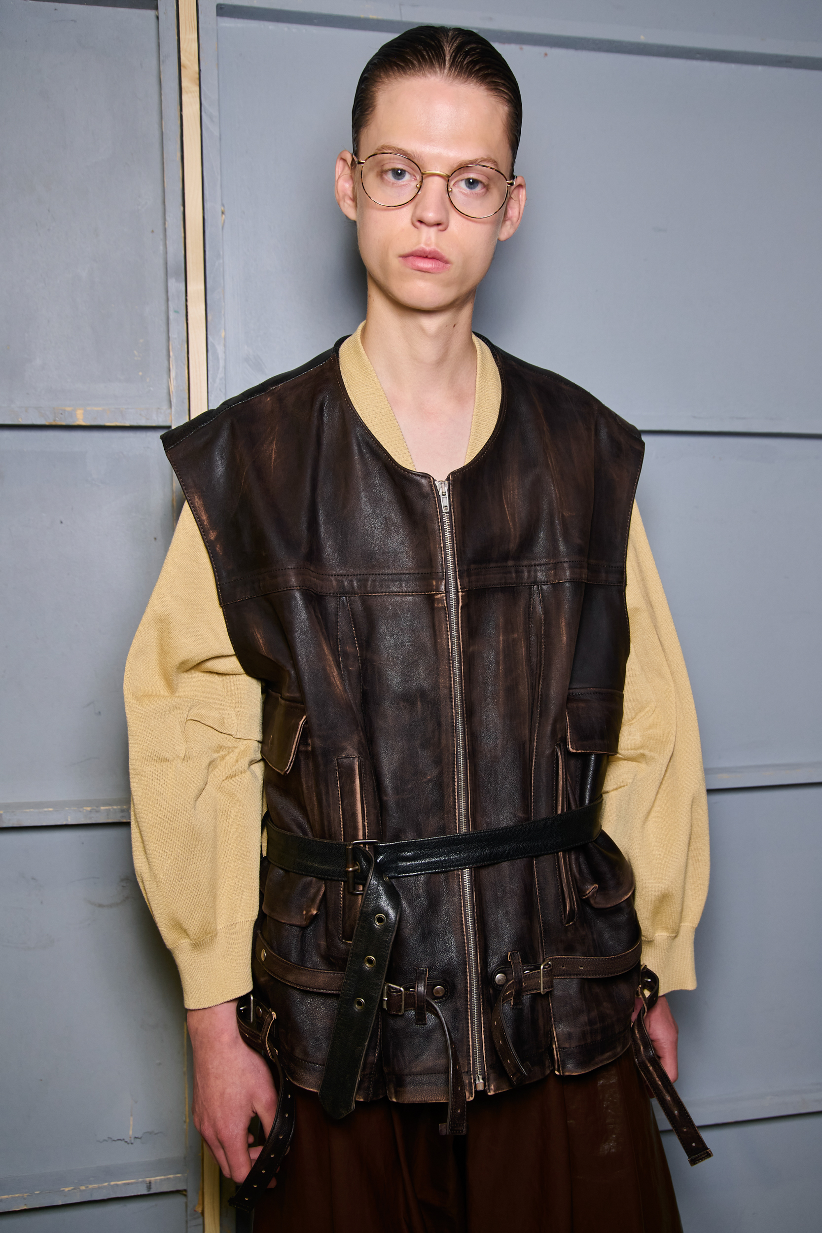 Hed Mayner  Spring 2025 Men's Fashion Show Backstage