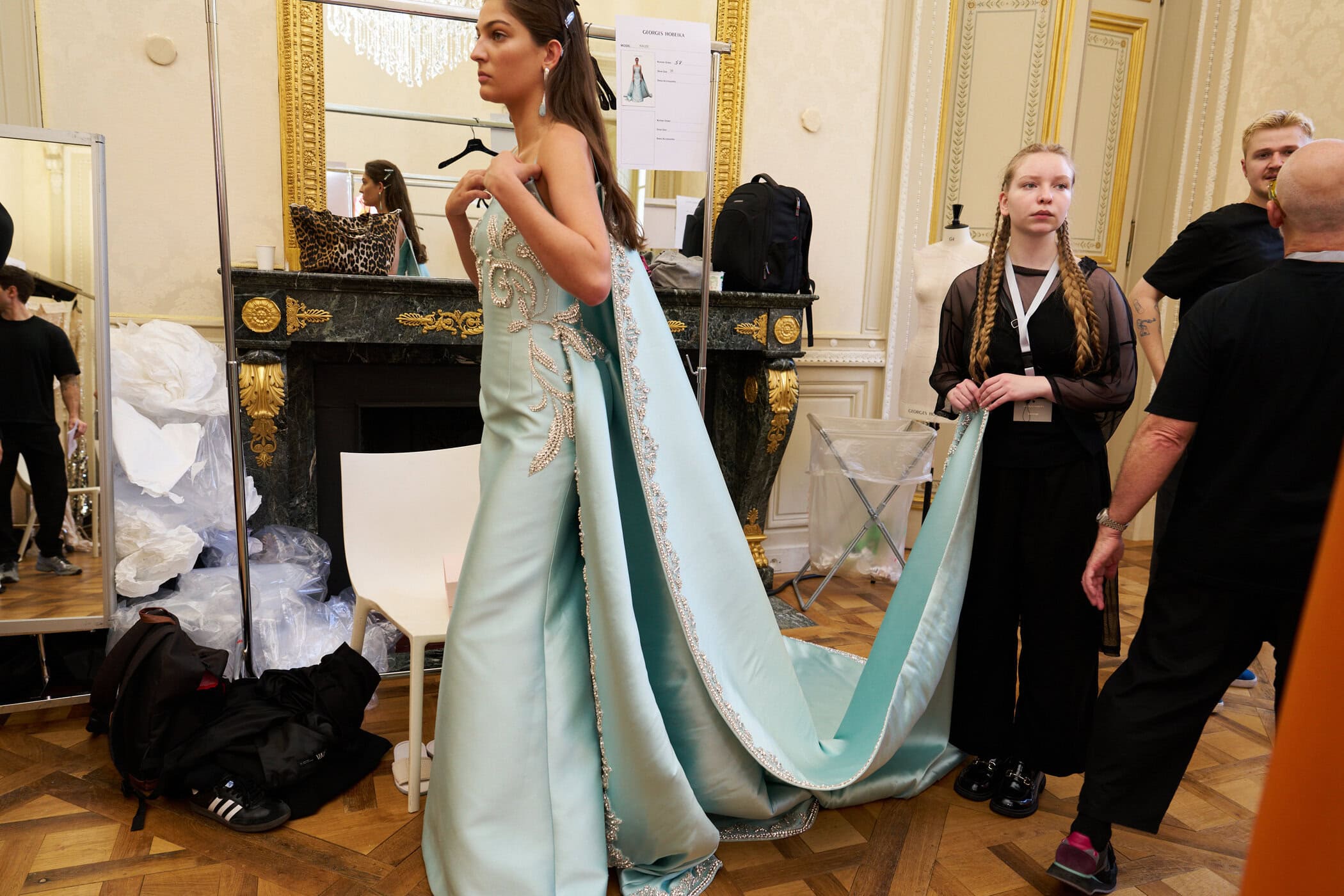 Georges Hobeika Fall 2025 Couture Fashion Show Backstage