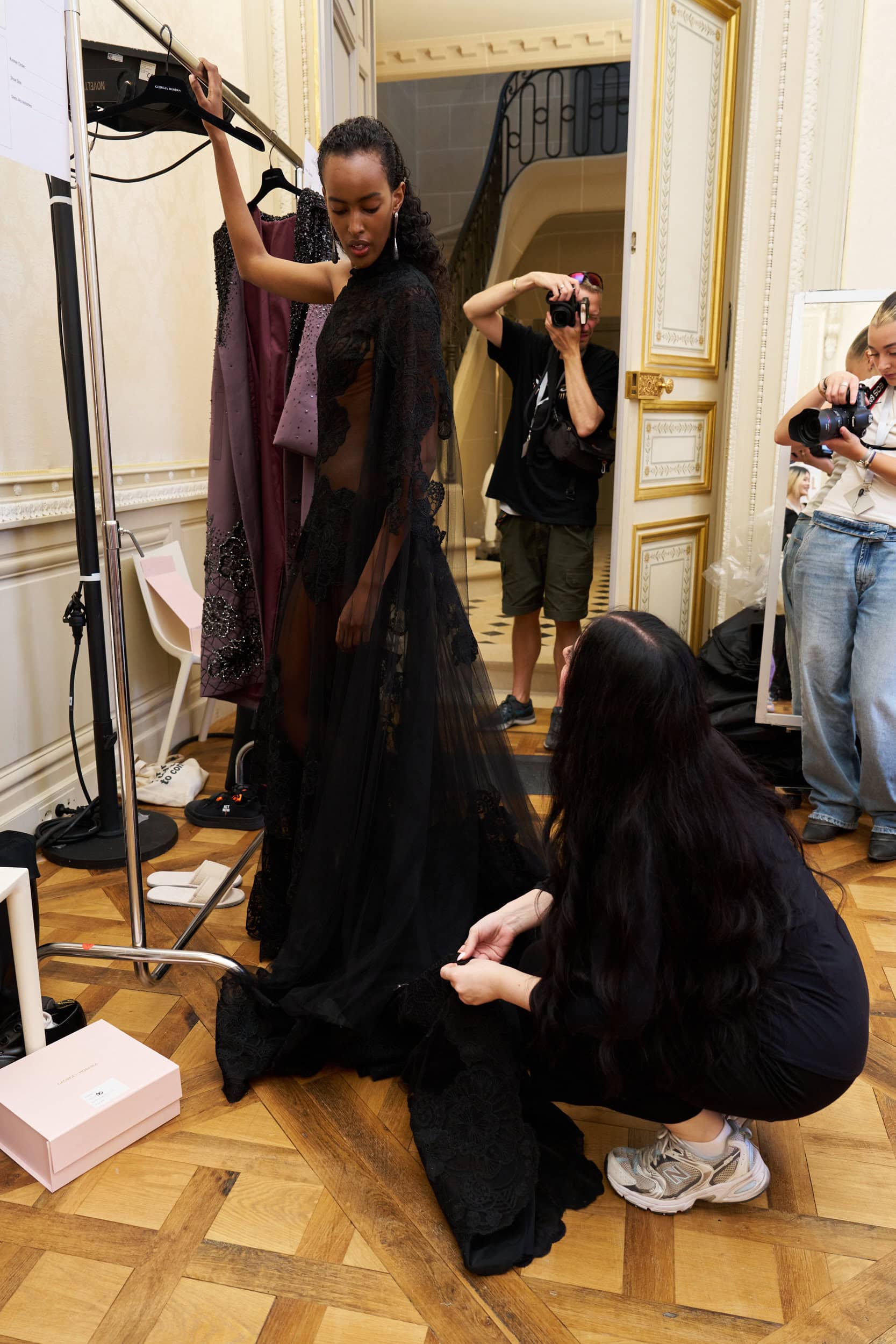 Georges Hobeika Fall 2025 Couture Fashion Show Backstage