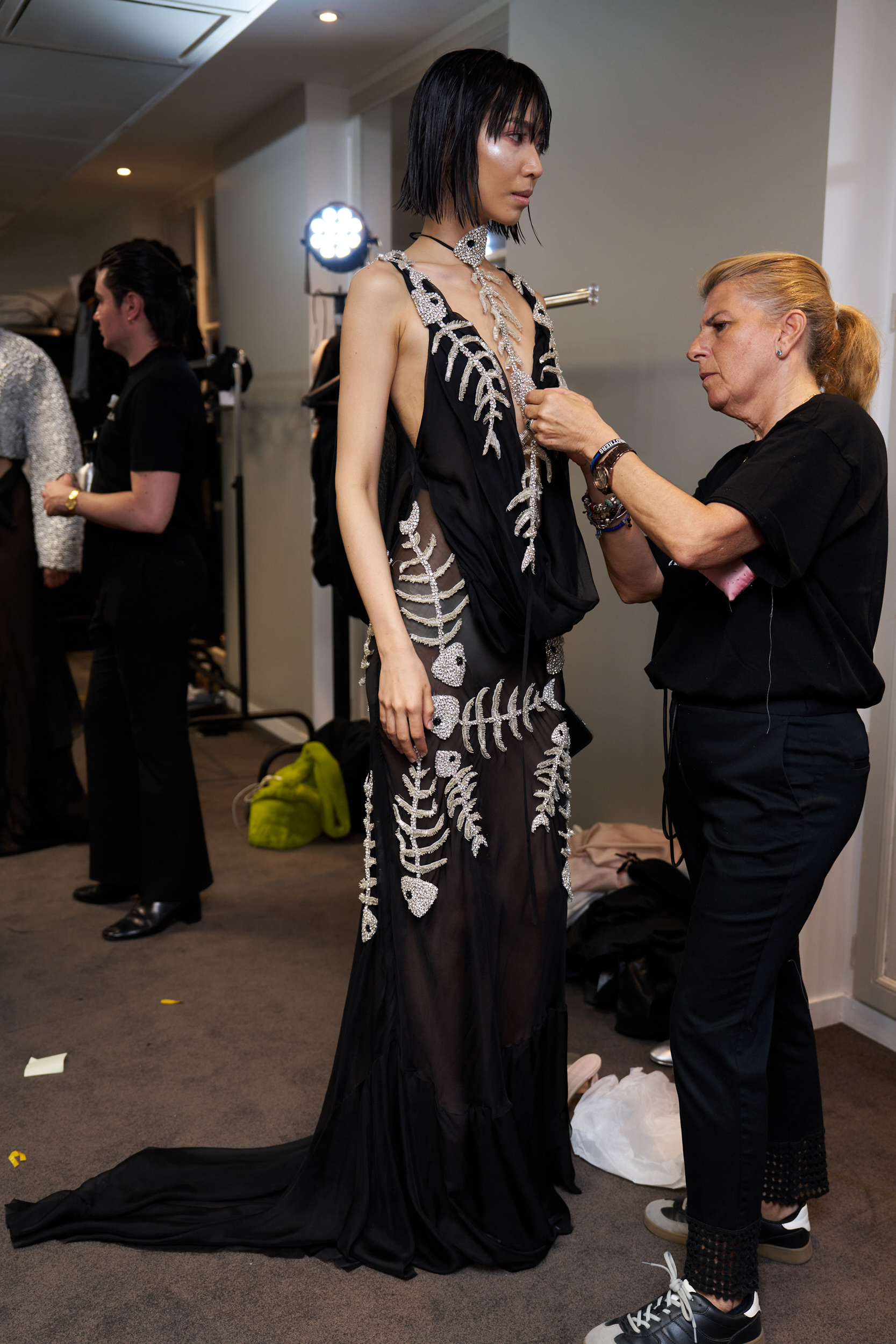 Juana Martin Fall 2024 Couture Fashion Show Backstage