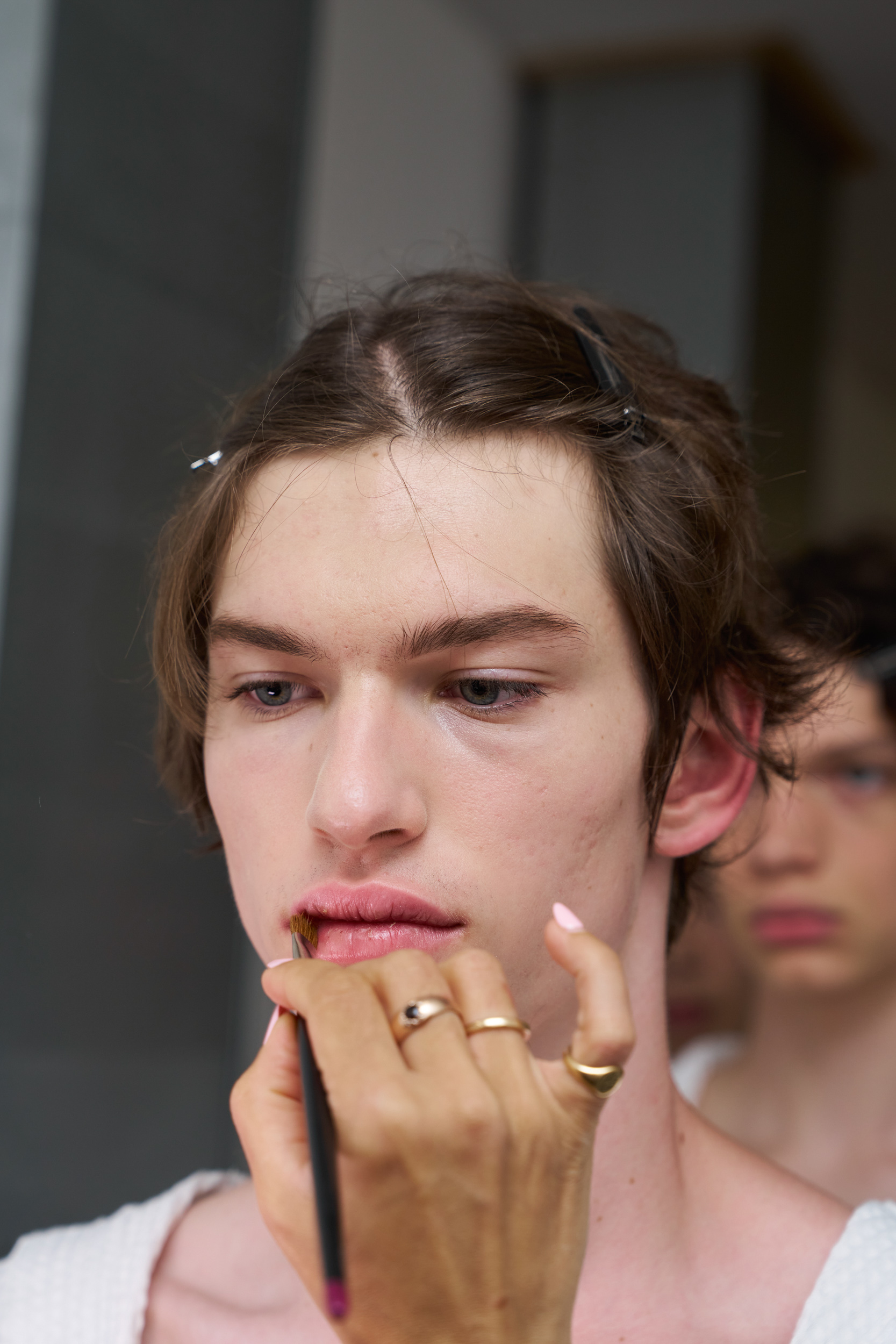 Jw Anderson  Spring 2025 Men's Fashion Show Backstage