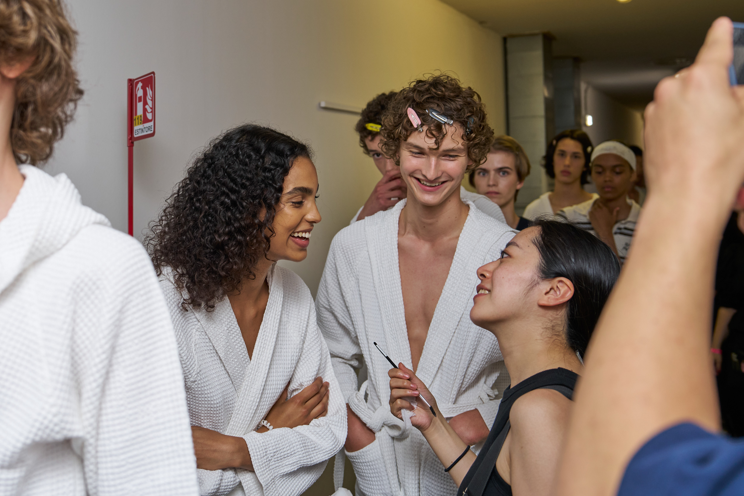 Jw Anderson  Spring 2025 Men's Fashion Show Backstage