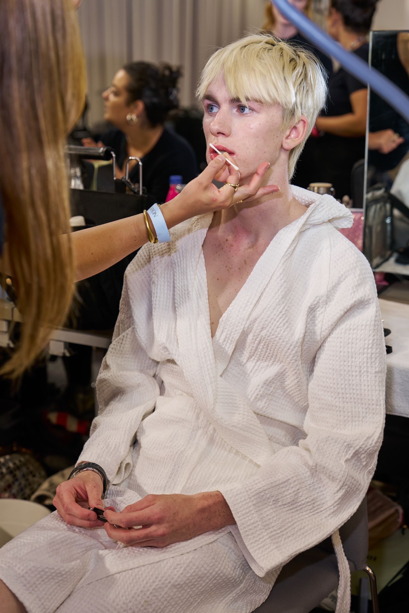 Jw Anderson  Spring 2025 Men's Fashion Show Backstage