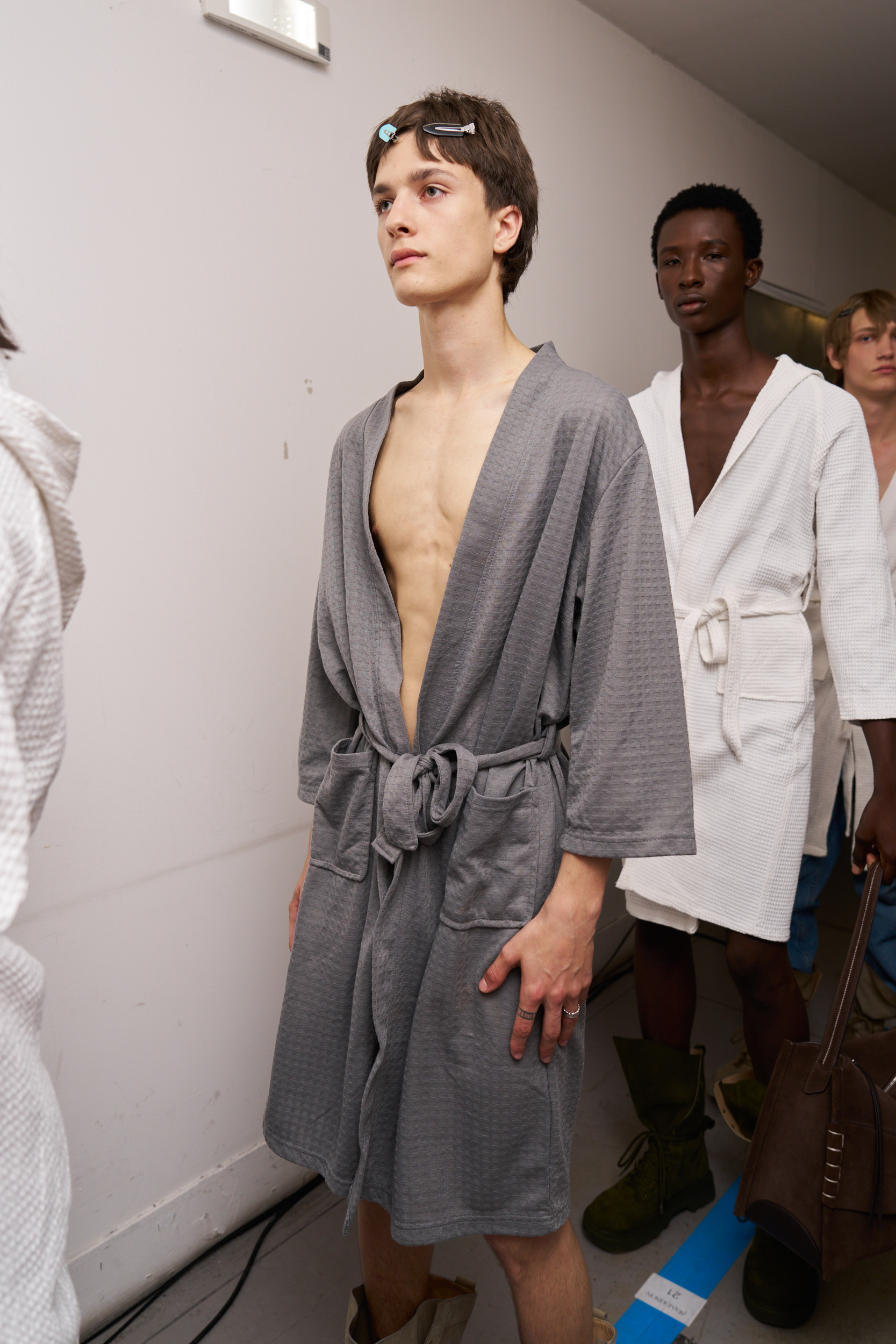 Jw Anderson  Spring 2025 Men's Fashion Show Backstage