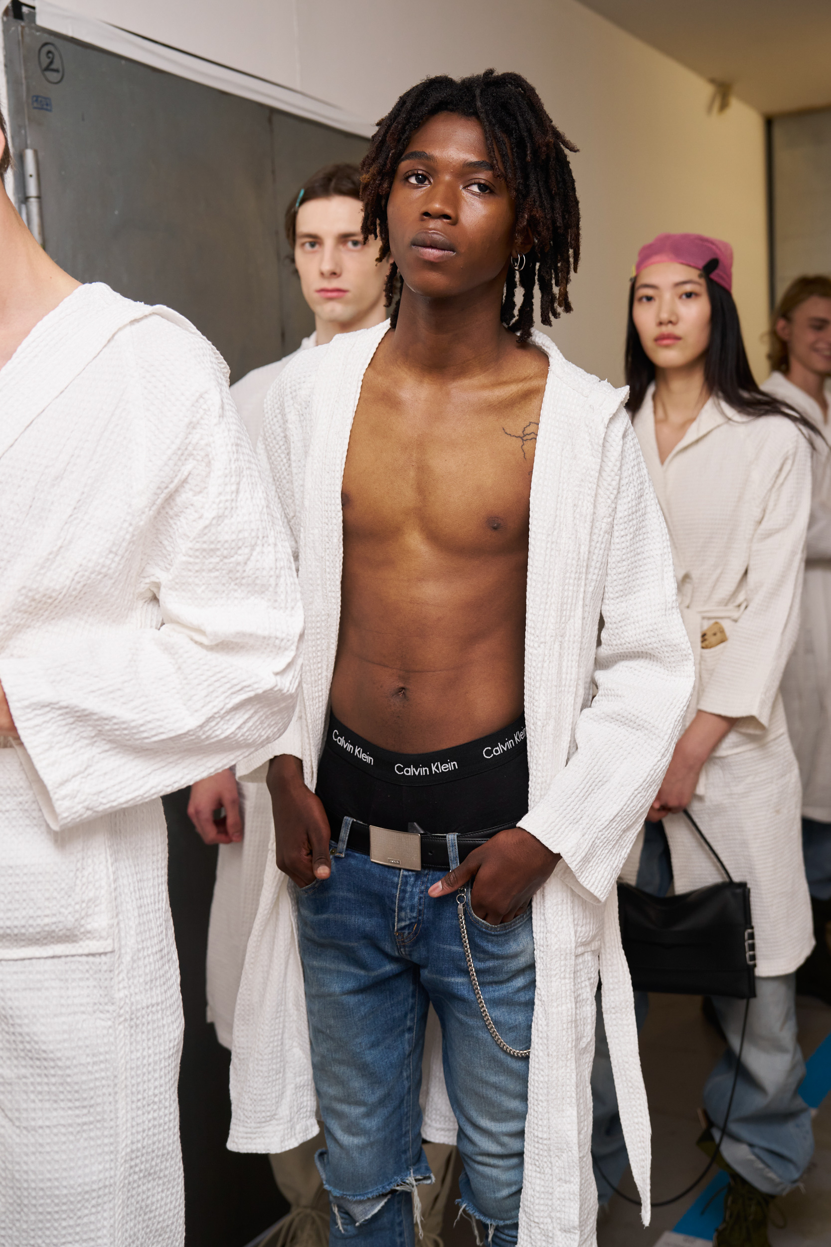 Jw Anderson  Spring 2025 Men's Fashion Show Backstage