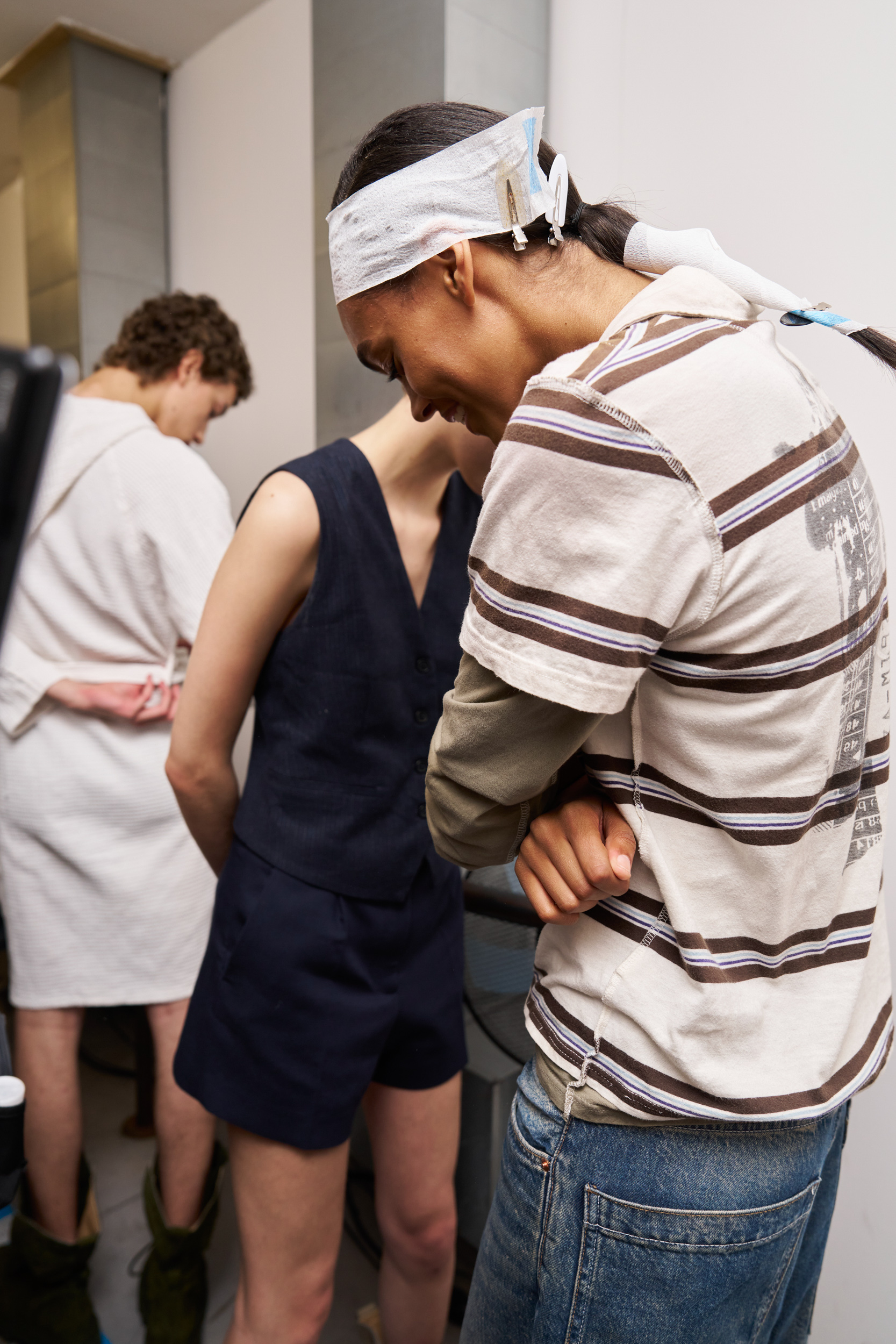 Jw Anderson  Spring 2025 Men's Fashion Show Backstage