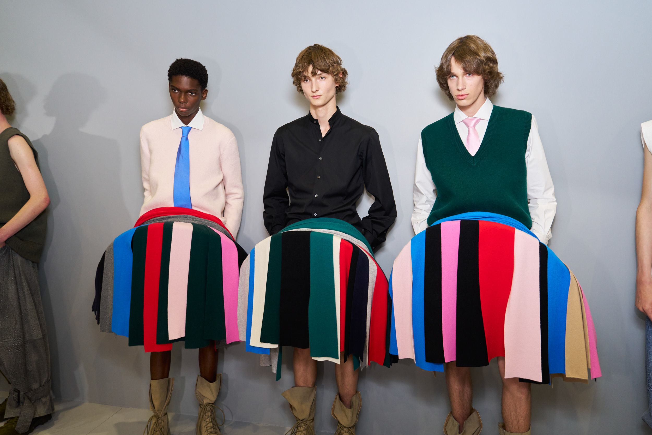 Jw Anderson  Spring 2025 Men's Fashion Show Backstage