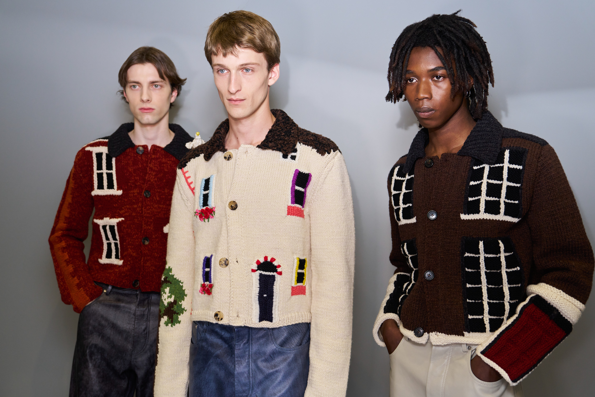 Jw Anderson  Spring 2025 Men's Fashion Show Backstage