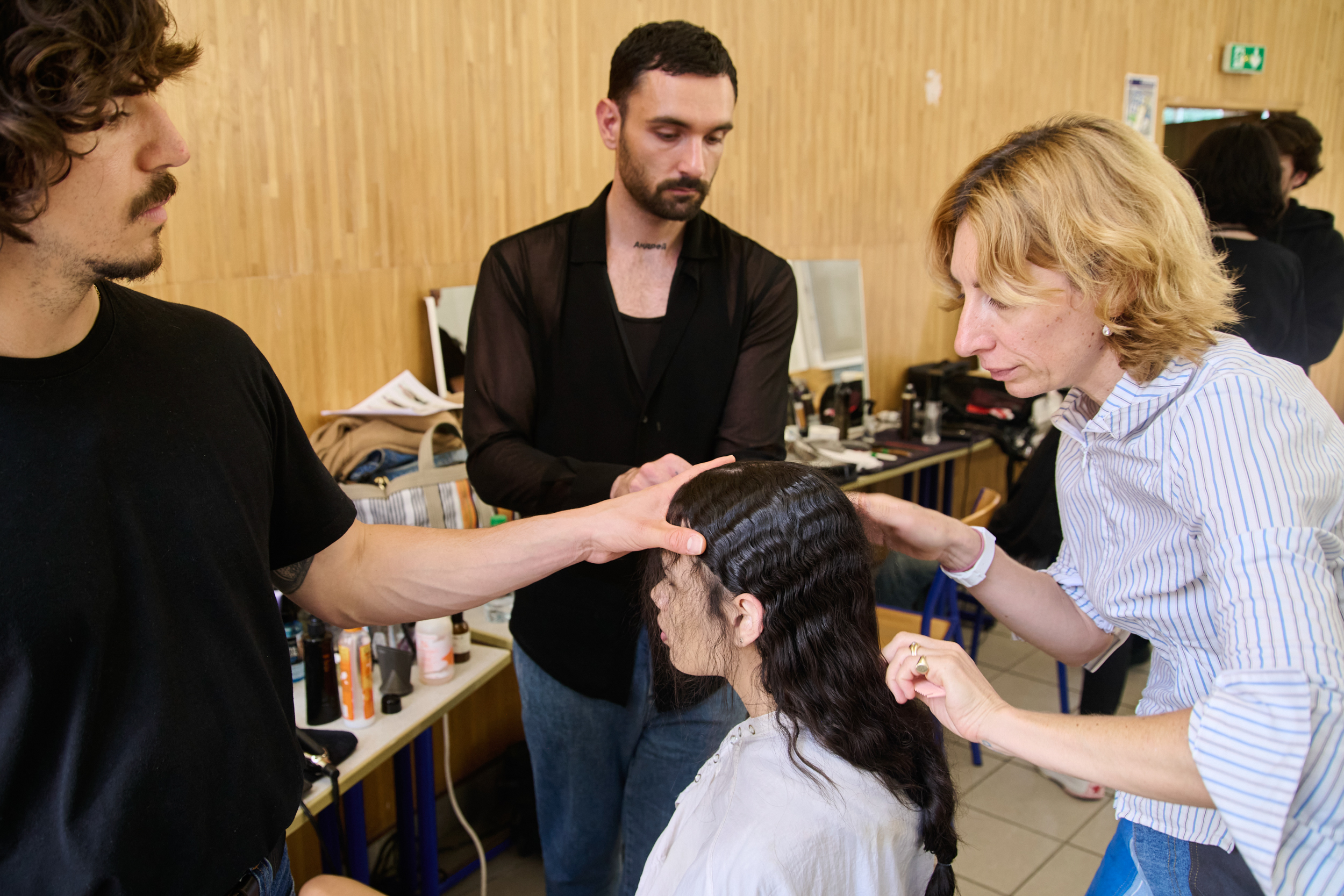 Kolor  Spring 2025 Men's Fashion Show Backstage