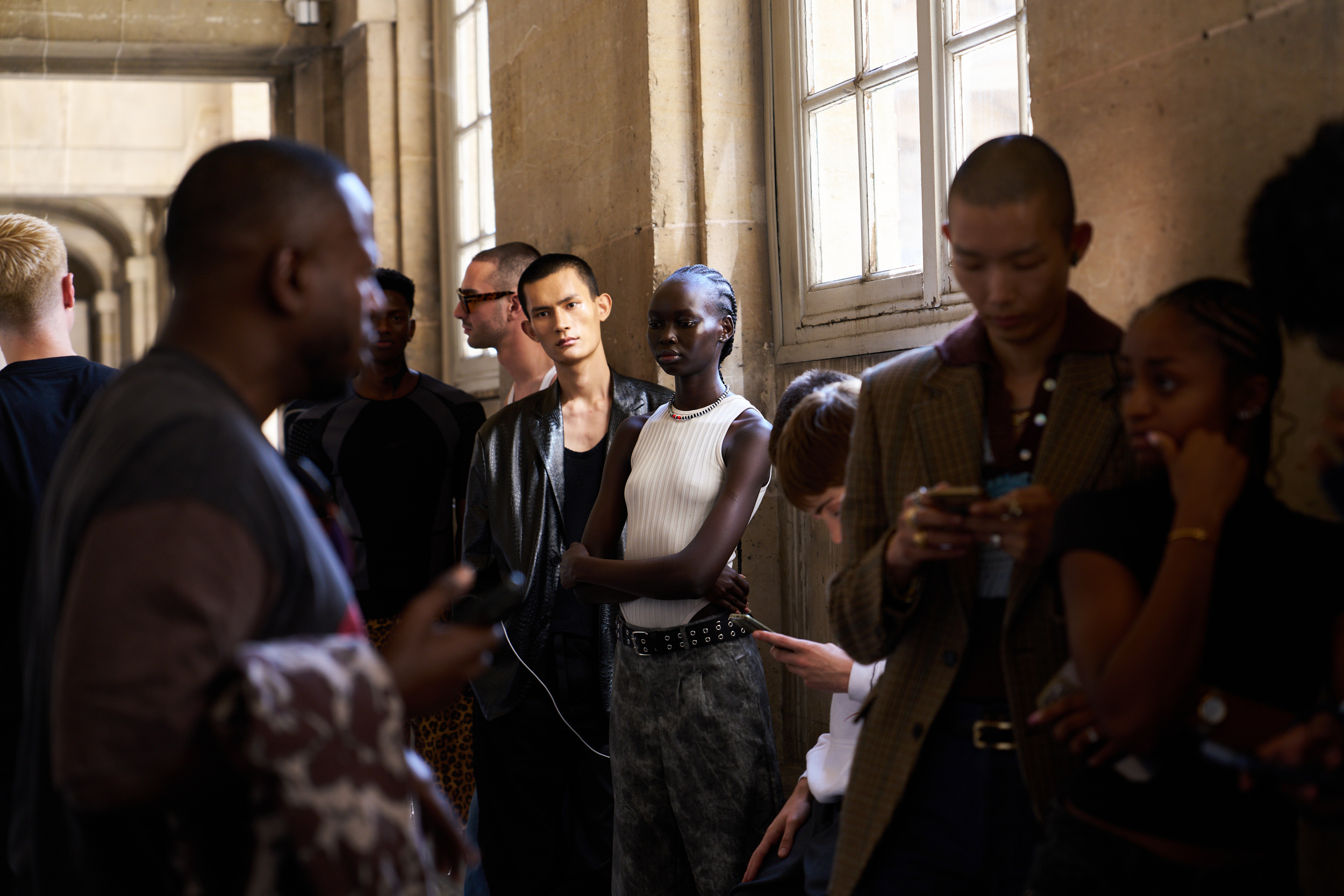 Lgn Louis Gabriel Nouchi  Spring 2025 Men's Fashion Show Backstage