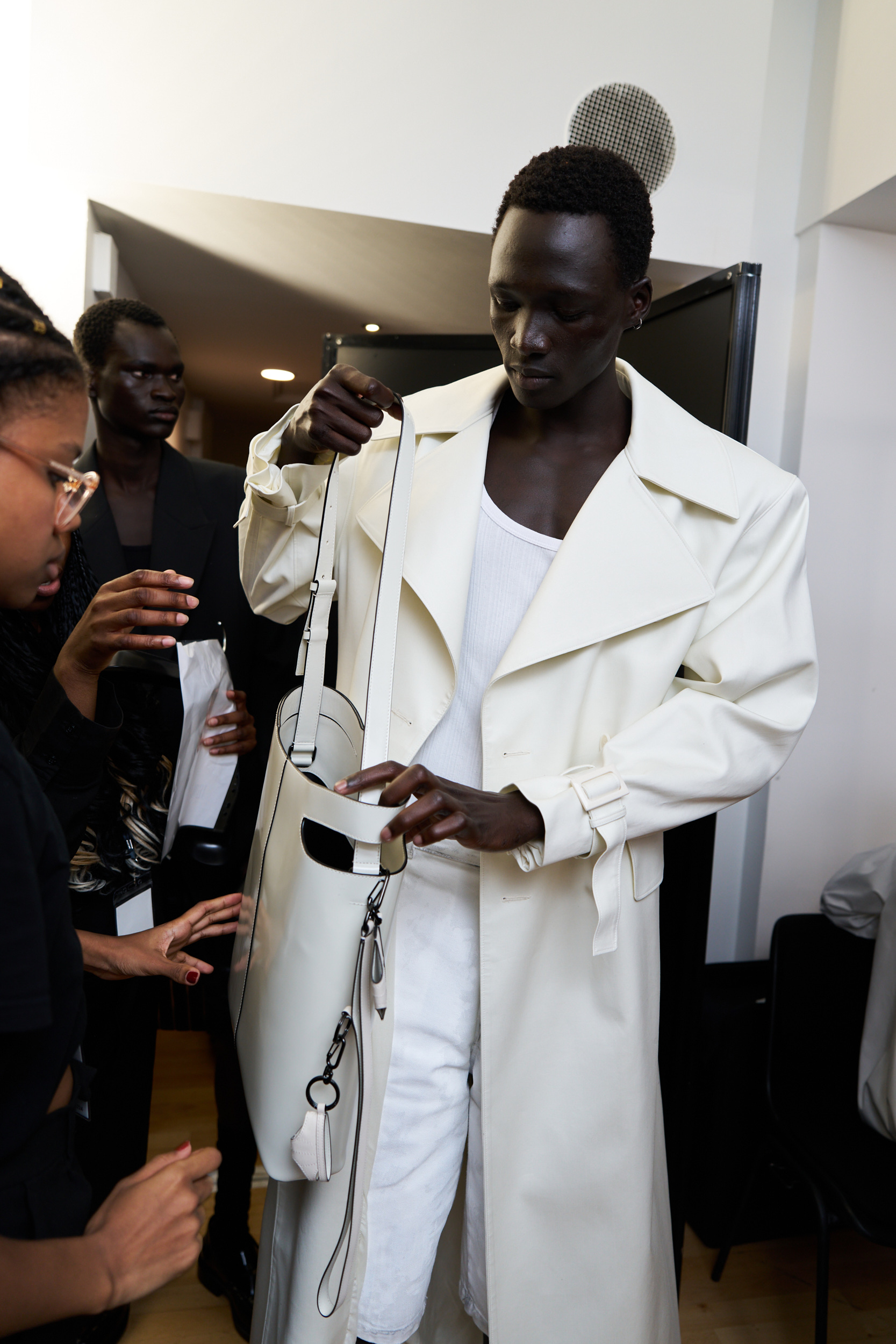 Lgn Louis Gabriel Nouchi  Spring 2025 Men's Fashion Show Backstage