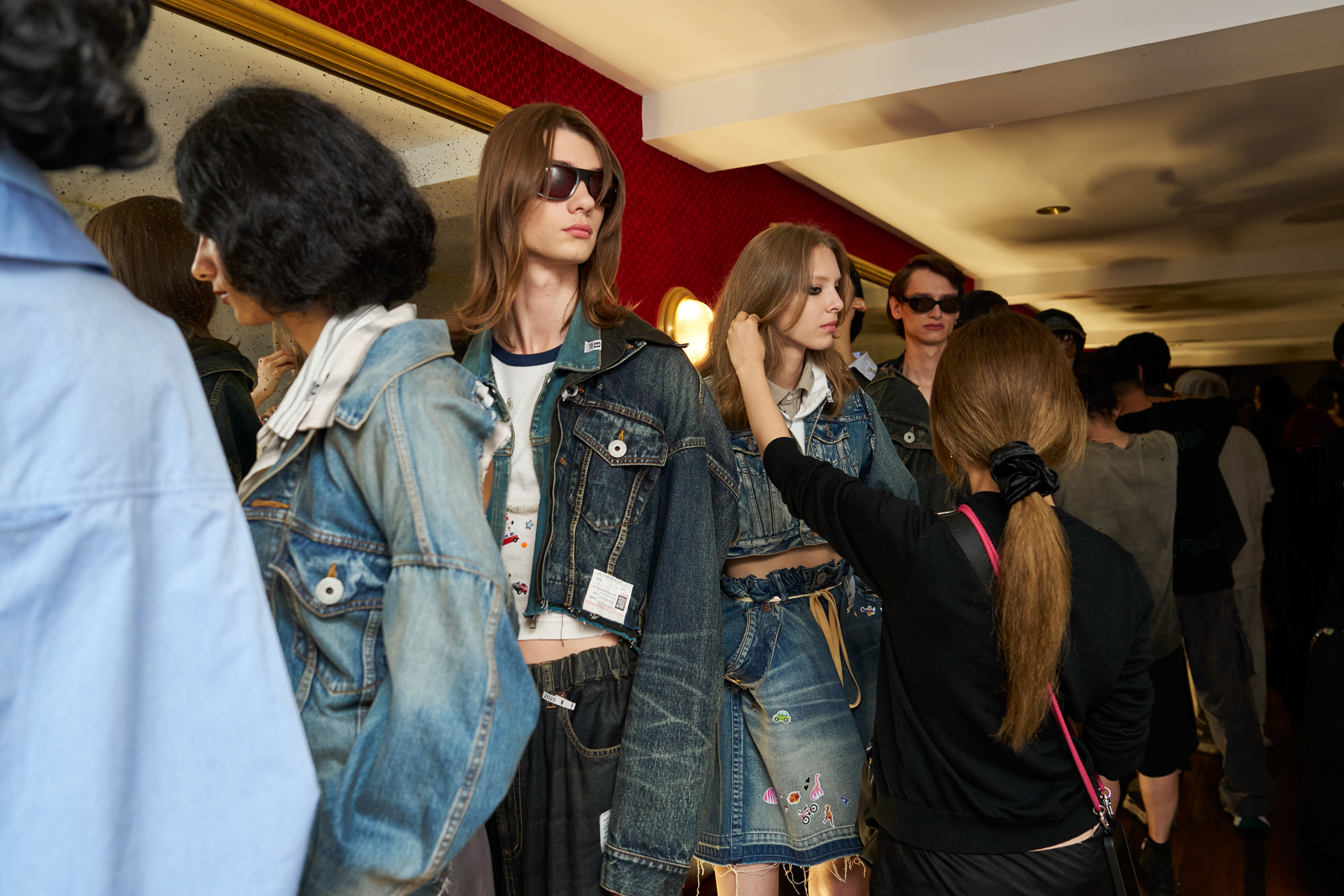 Maison Mihara Yasuhiro  Spring 2025 Men's Fashion Show Backstage