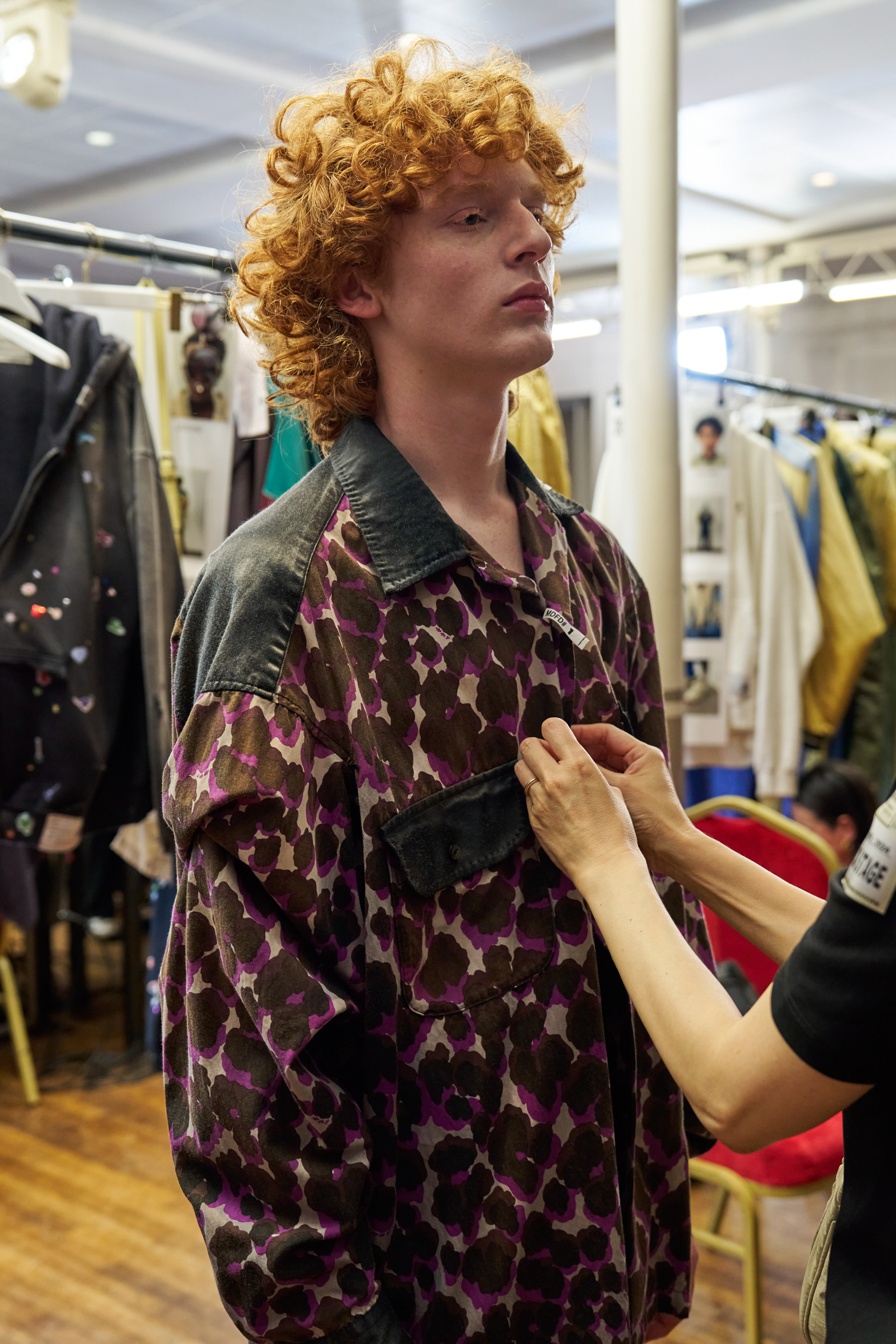 Maison Mihara Yasuhiro  Spring 2025 Men's Fashion Show Backstage