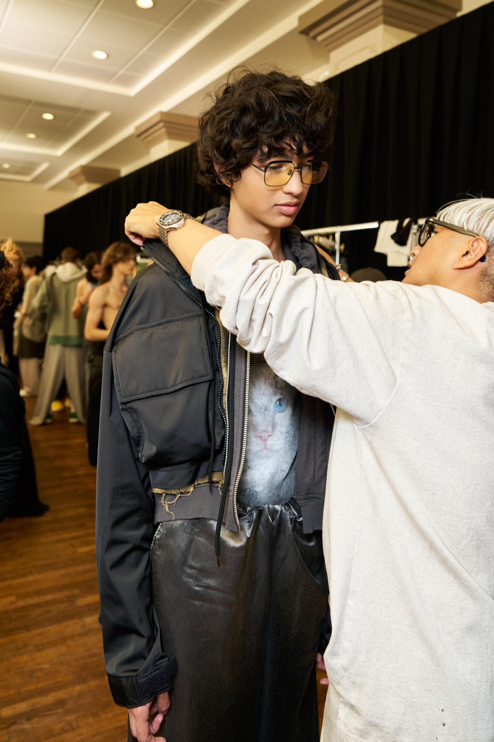 Maison Mihara Yasuhiro  Spring 2025 Men's Fashion Show Backstage