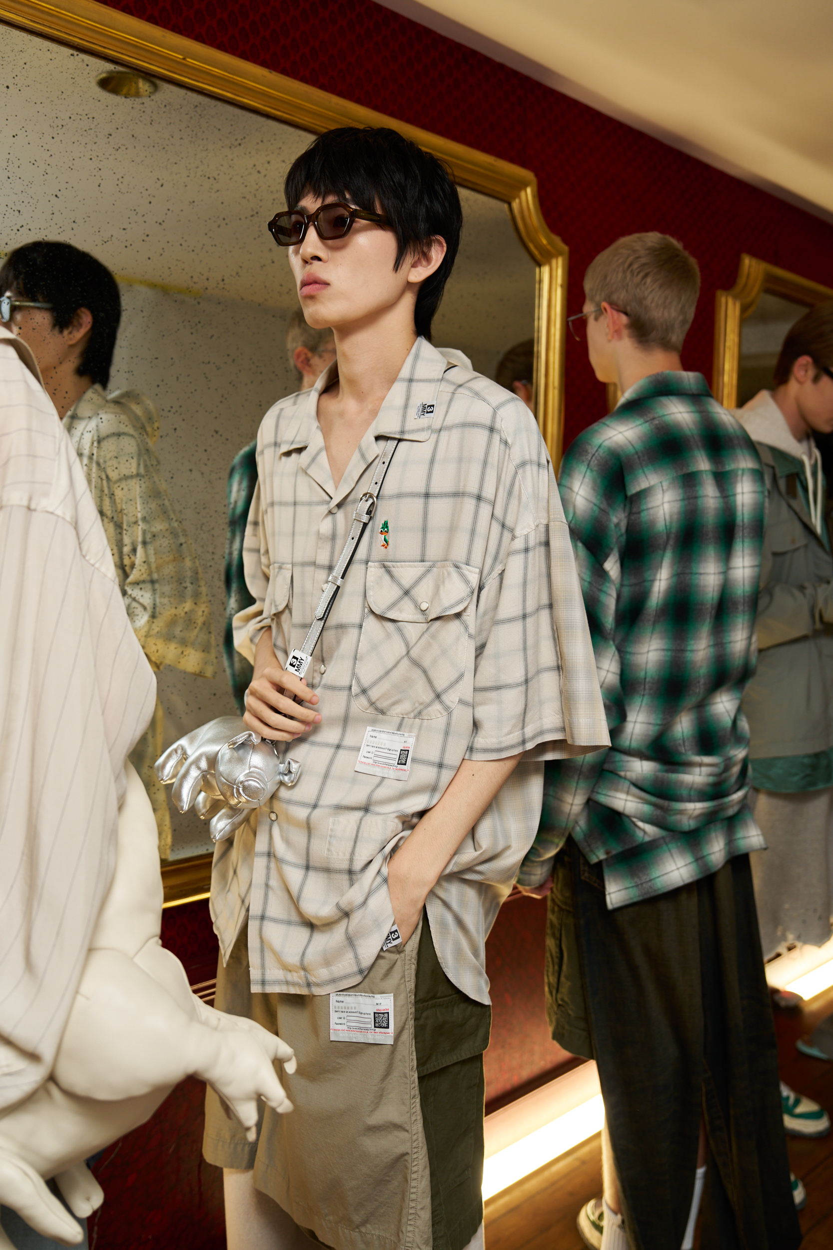 Maison Mihara Yasuhiro  Spring 2025 Men's Fashion Show Backstage