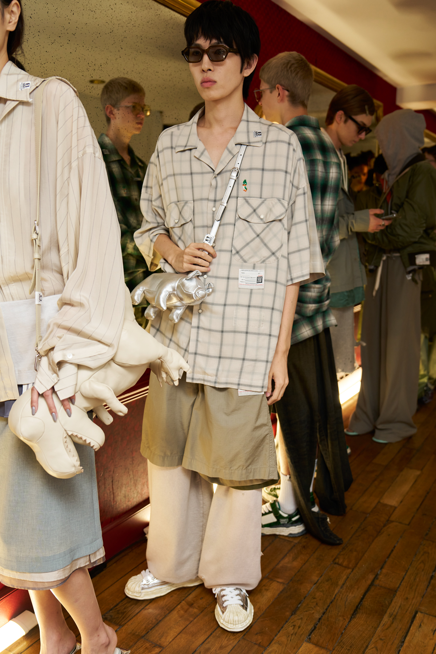 Maison Mihara Yasuhiro  Spring 2025 Men's Fashion Show Backstage