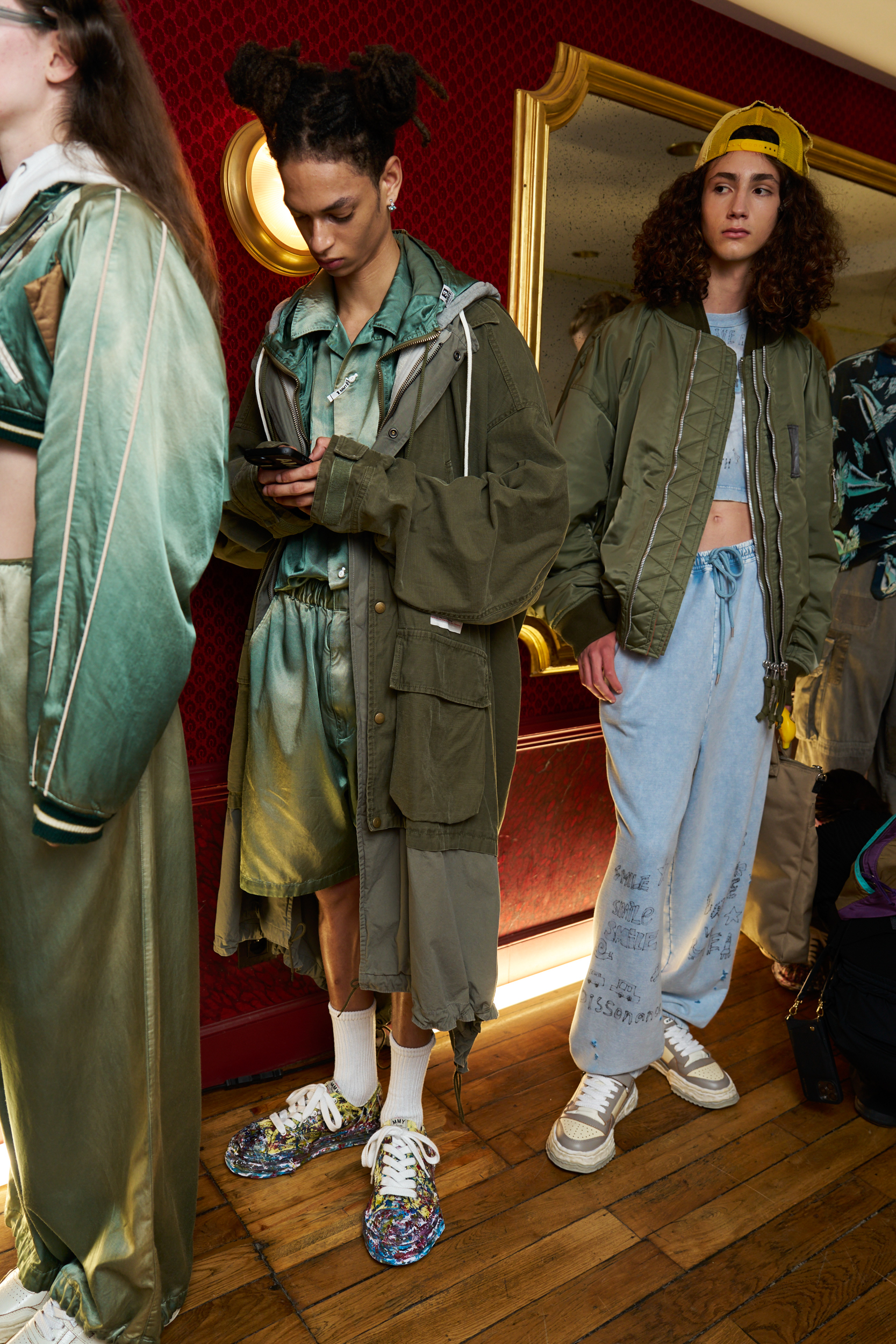 Maison Mihara Yasuhiro  Spring 2025 Men's Fashion Show Backstage