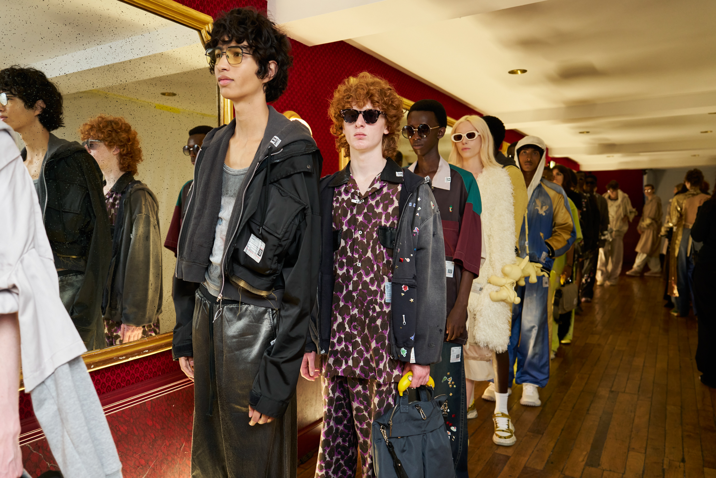 Maison Mihara Yasuhiro  Spring 2025 Men's Fashion Show Backstage