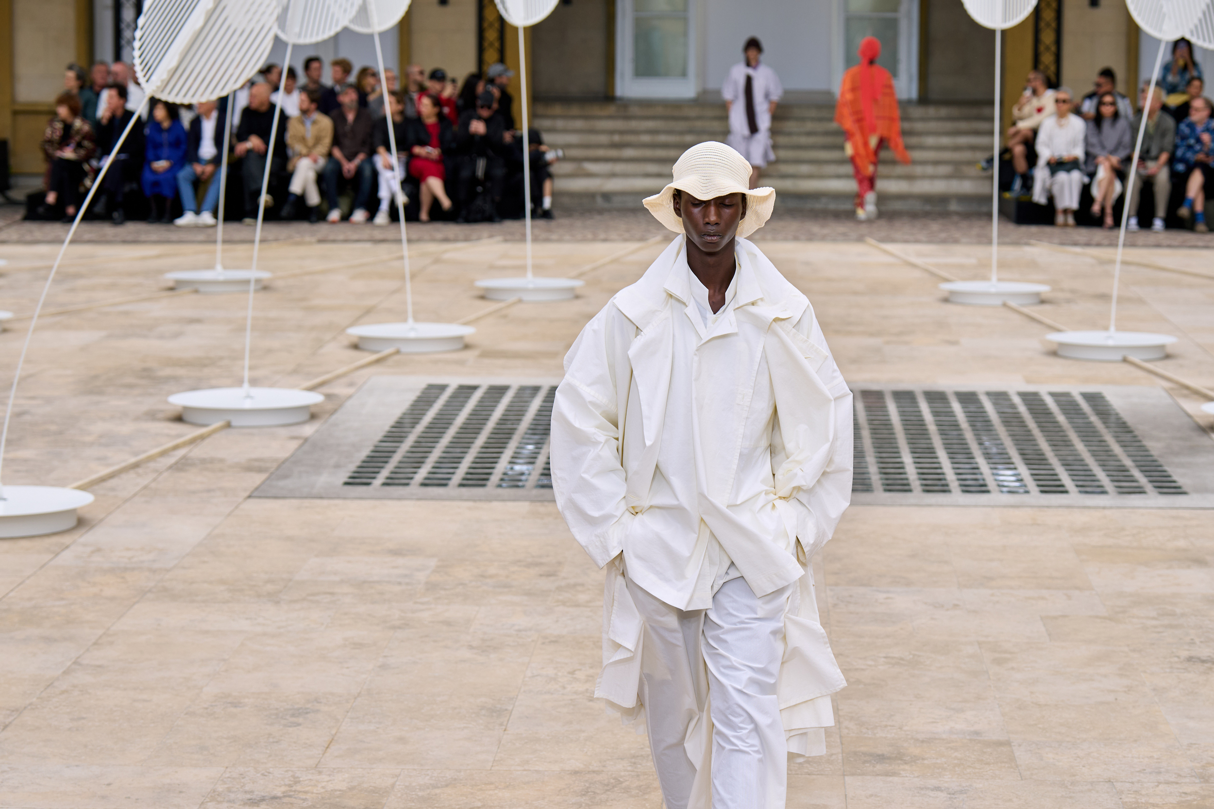 Homme Plisse Issey Miyake  Spring 2025 Men's Fashion Show Atmosphere