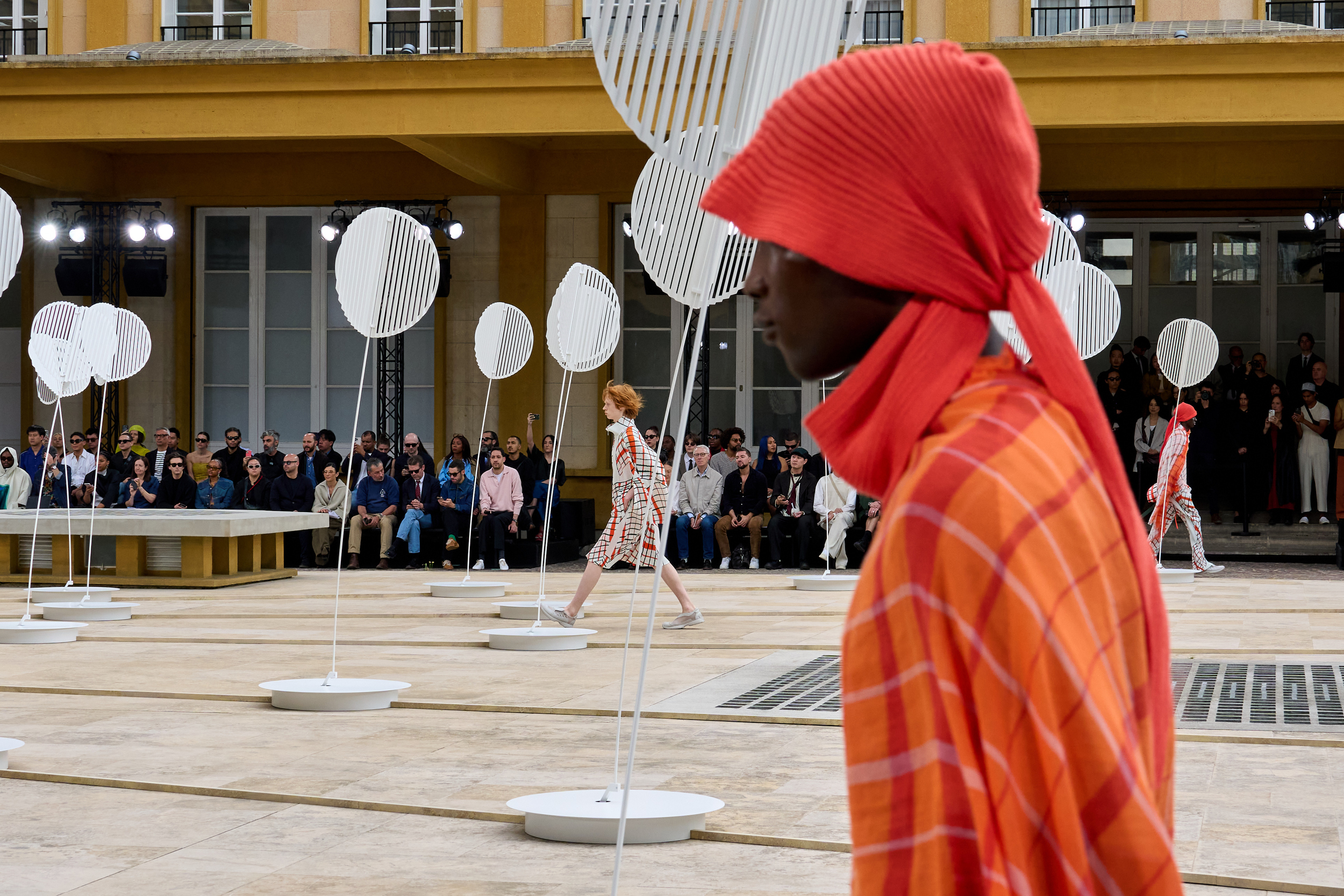 Homme Plisse Issey Miyake  Spring 2025 Men's Fashion Show Atmosphere