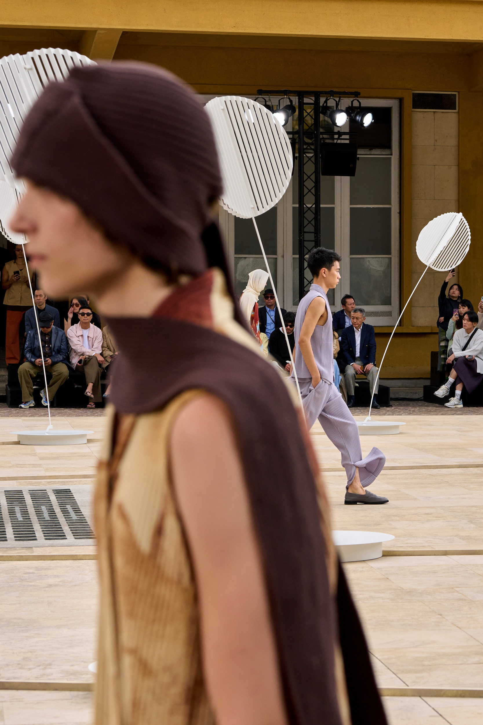 Homme Plisse Issey Miyake  Spring 2025 Men's Fashion Show Atmosphere