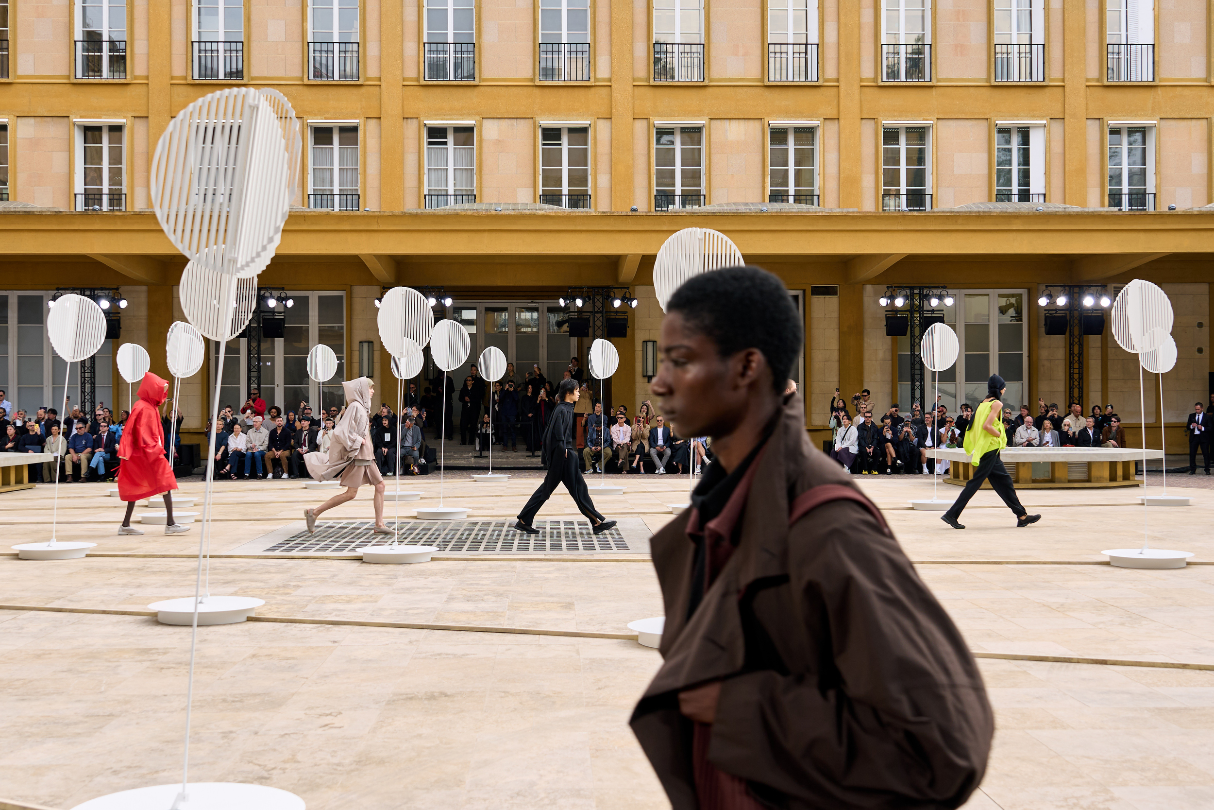 Homme Plisse Issey Miyake  Spring 2025 Men's Fashion Show Atmosphere