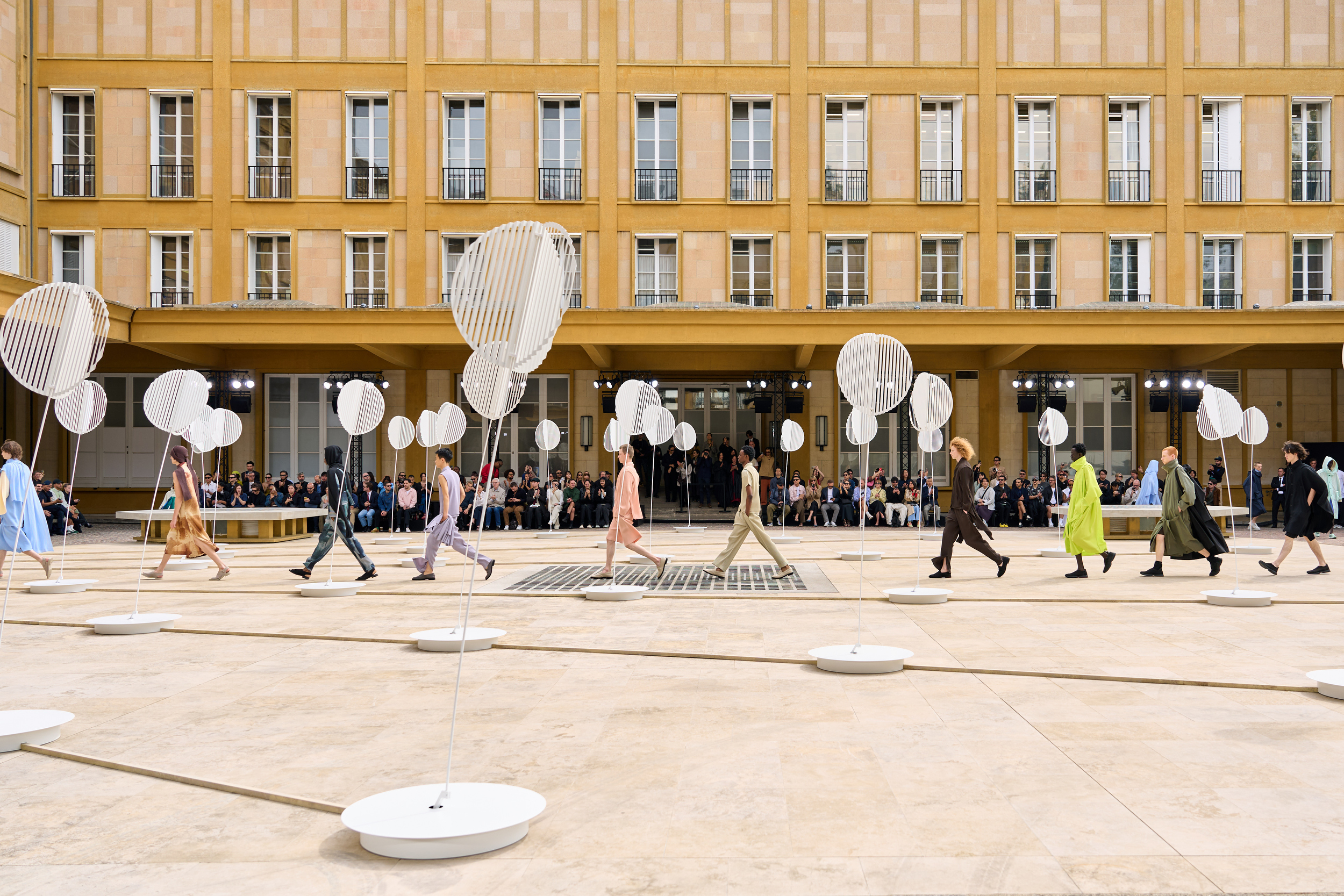 Homme Plisse Issey Miyake  Spring 2025 Men's Fashion Show Atmosphere