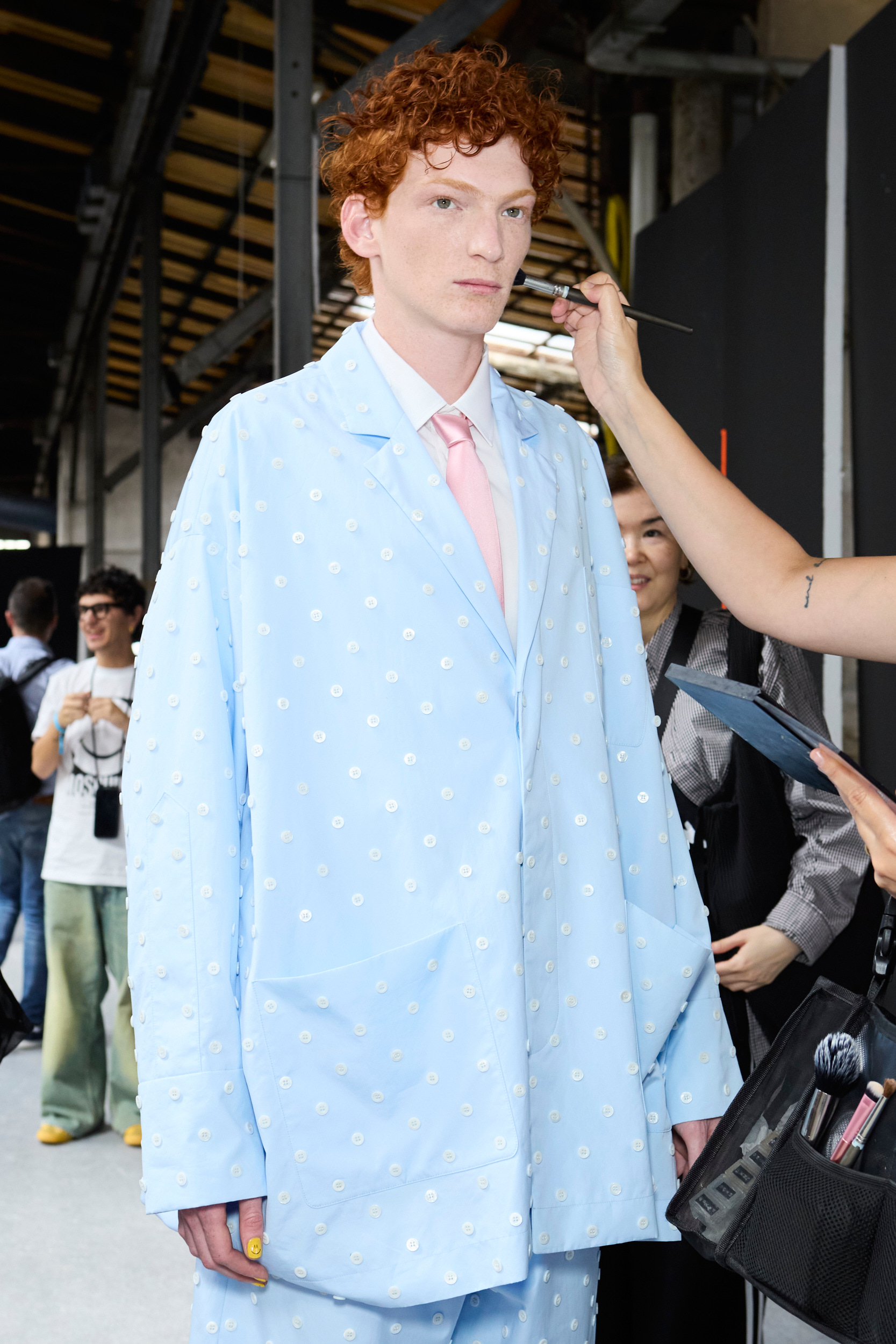 Moschino  Spring 2025 Men's Fashion Show Backstage