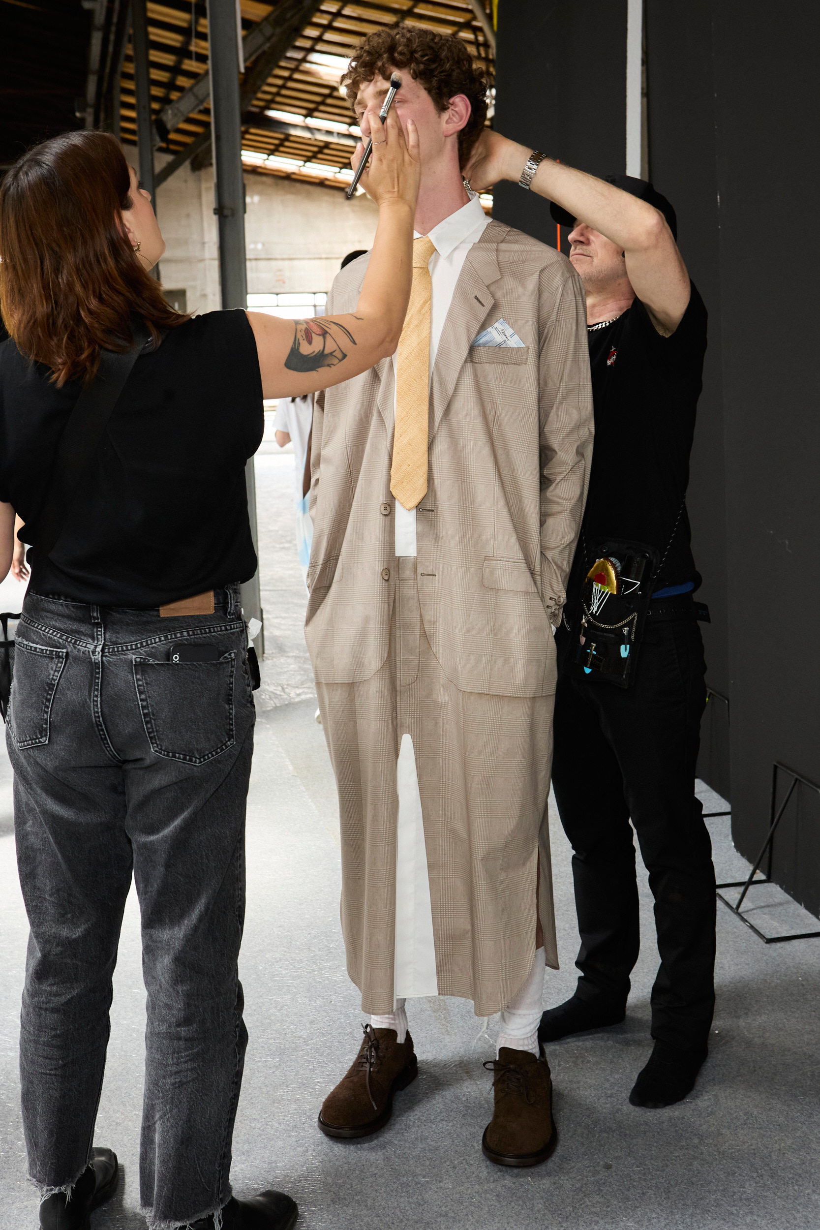 Moschino  Spring 2025 Men's Fashion Show Backstage