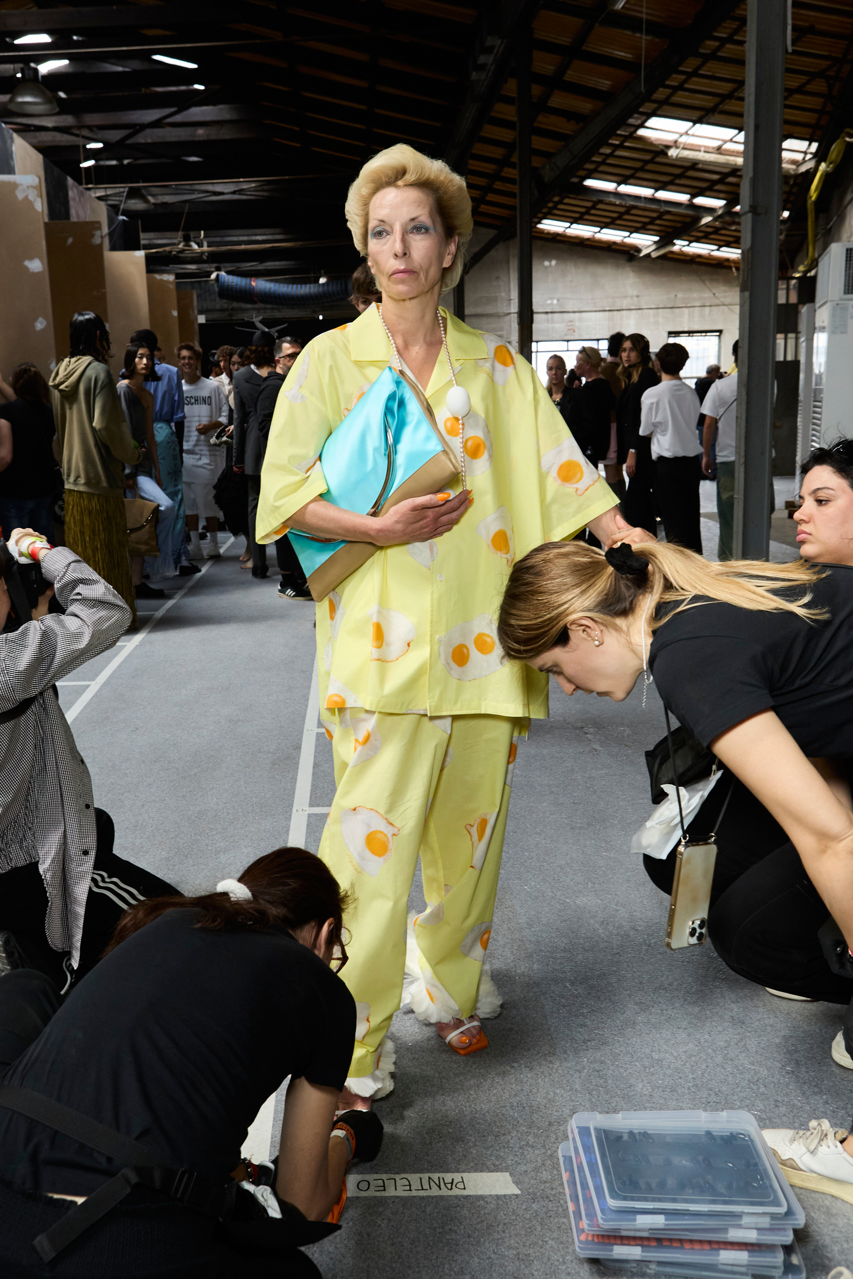 Moschino  Spring 2025 Men's Fashion Show Backstage