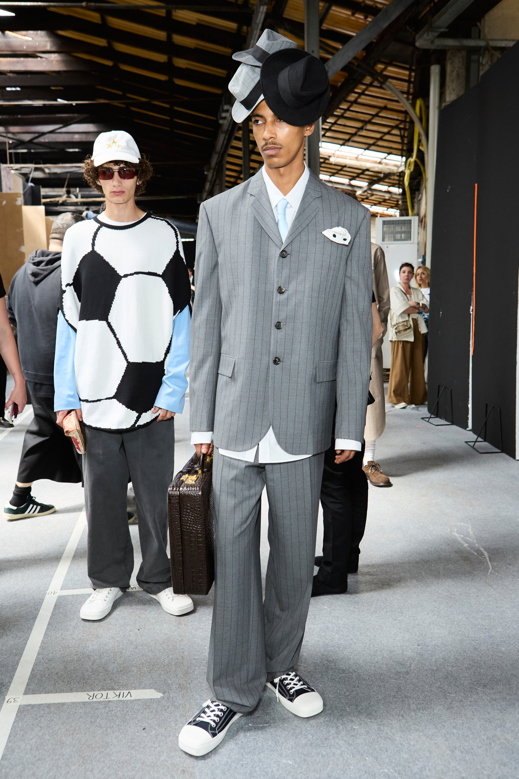 Moschino  Spring 2025 Men's Fashion Show Backstage