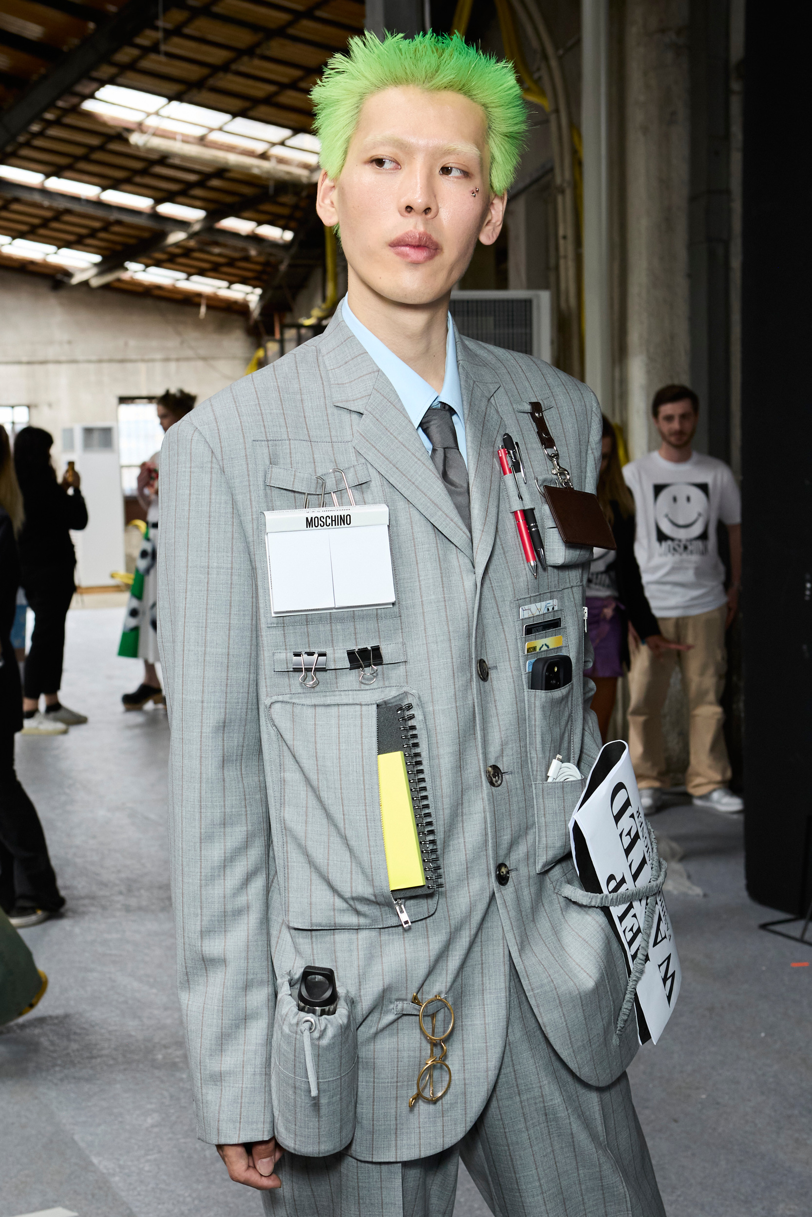 Moschino  Spring 2025 Men's Fashion Show Backstage