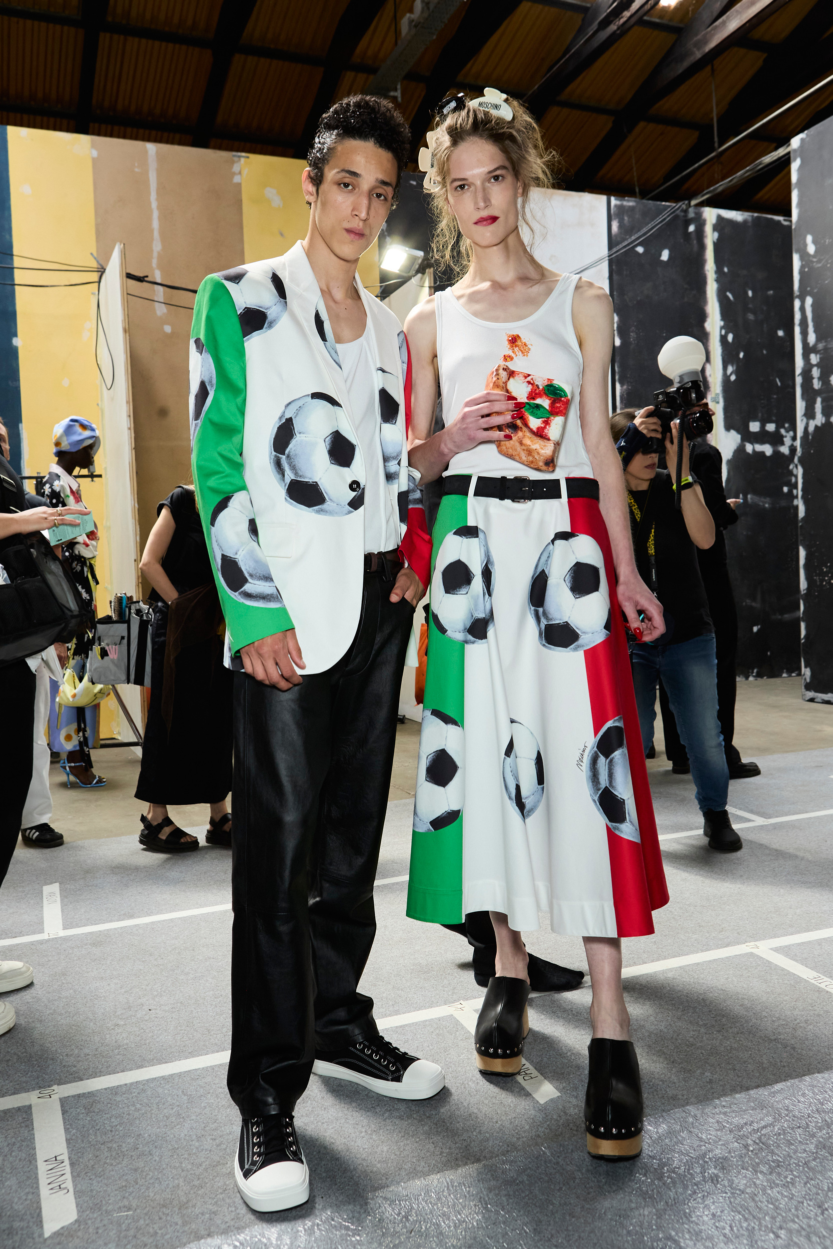 Moschino  Spring 2025 Men's Fashion Show Backstage