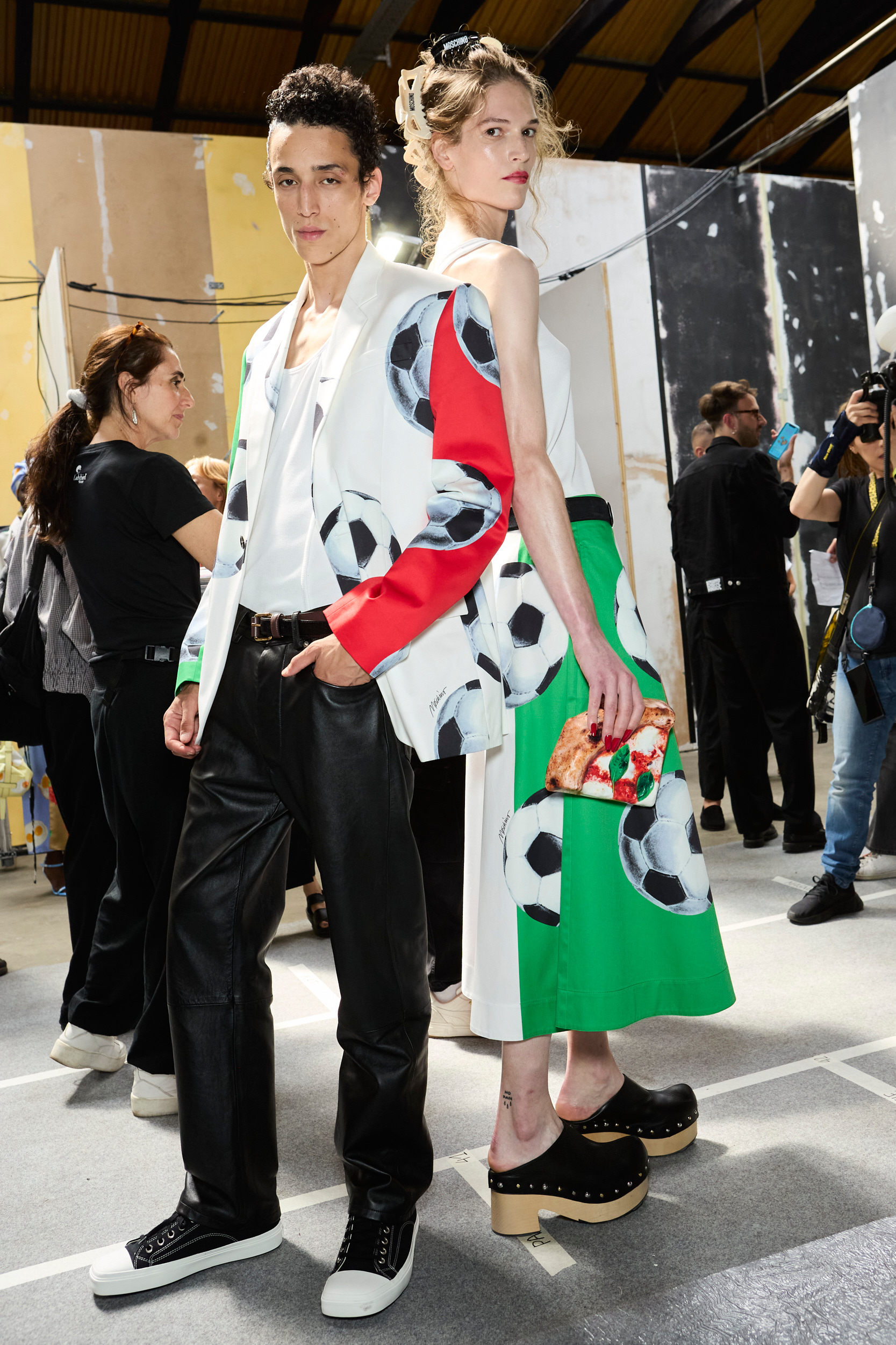 Moschino  Spring 2025 Men's Fashion Show Backstage