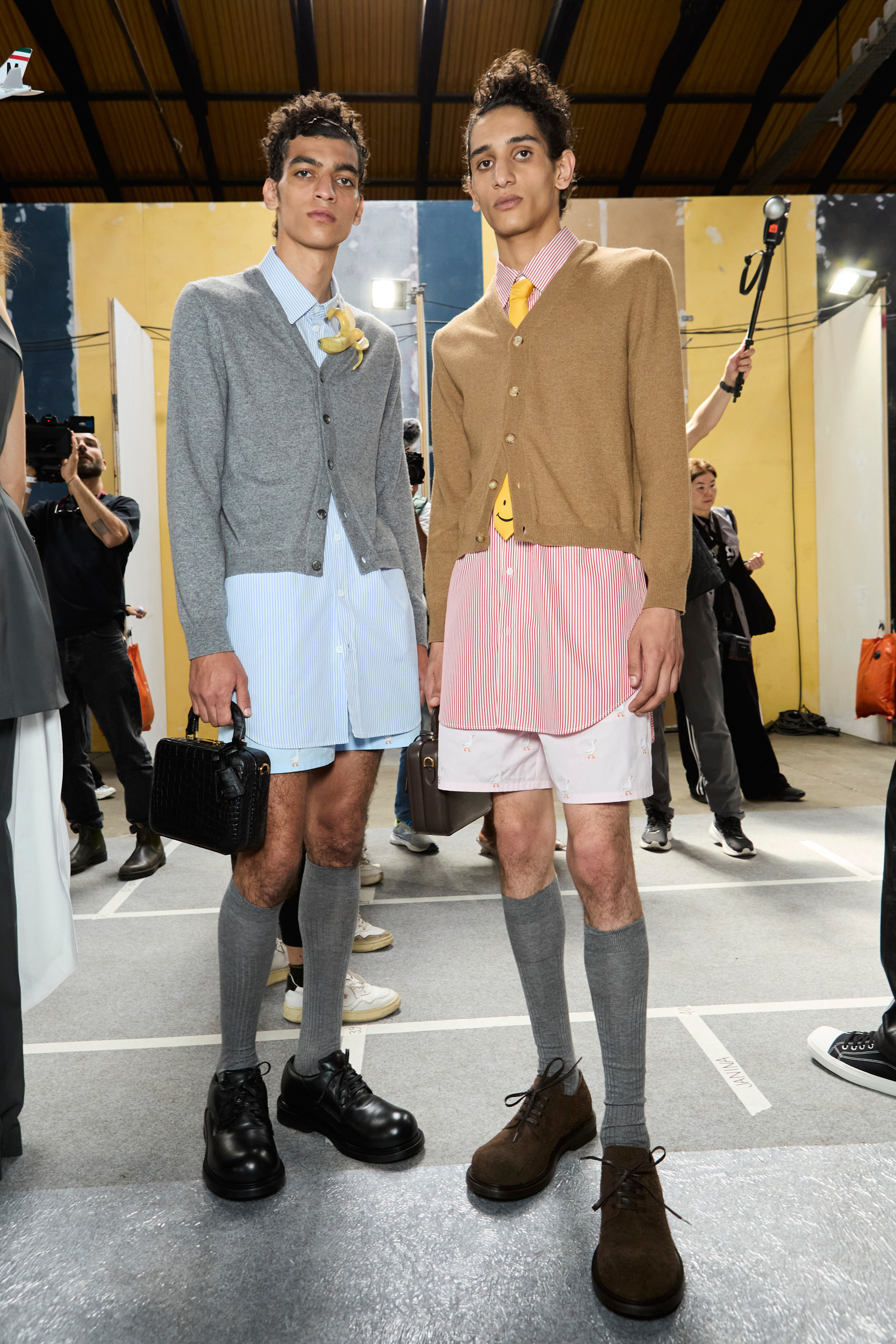 Moschino  Spring 2025 Men's Fashion Show Backstage