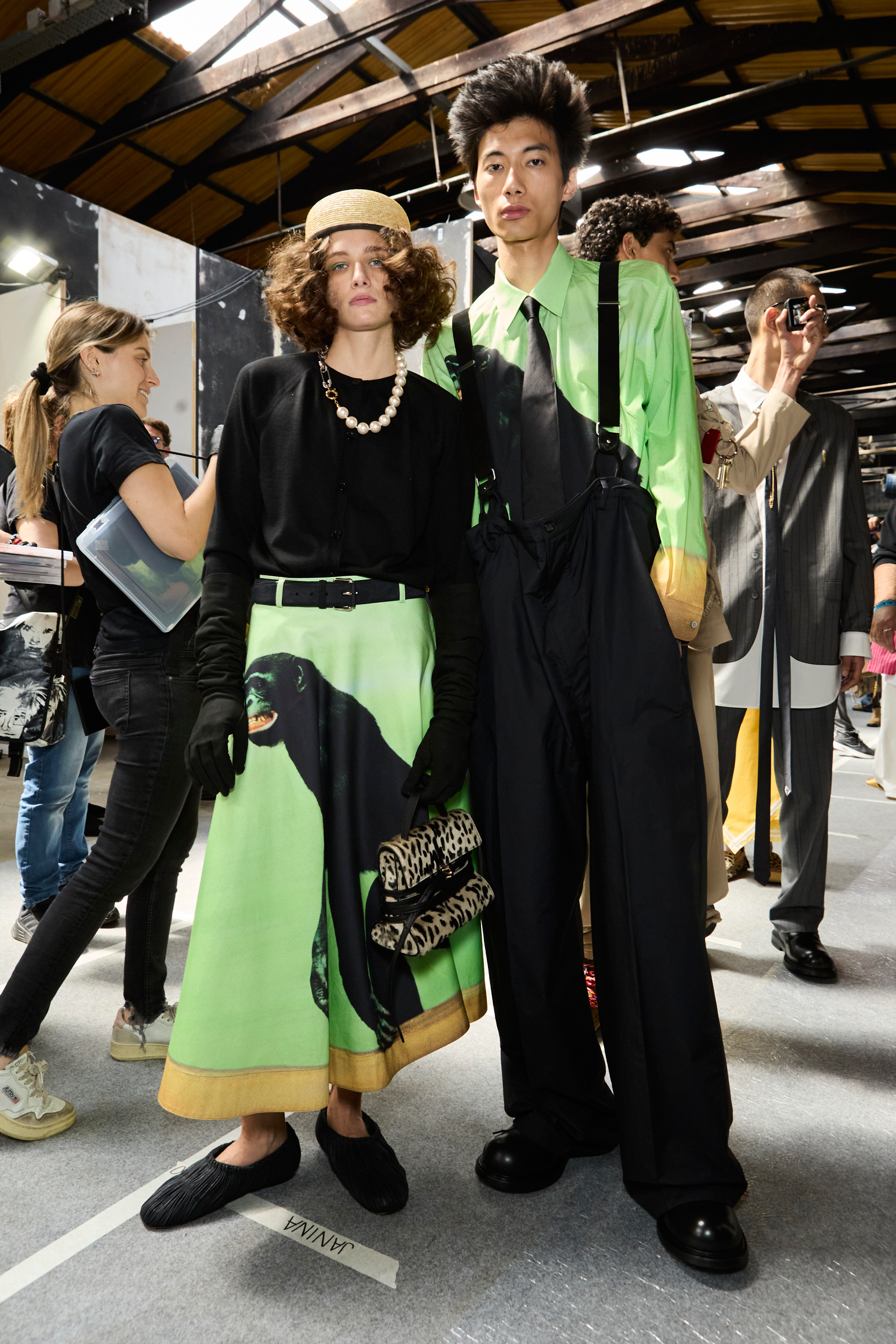 Moschino  Spring 2025 Men's Fashion Show Backstage