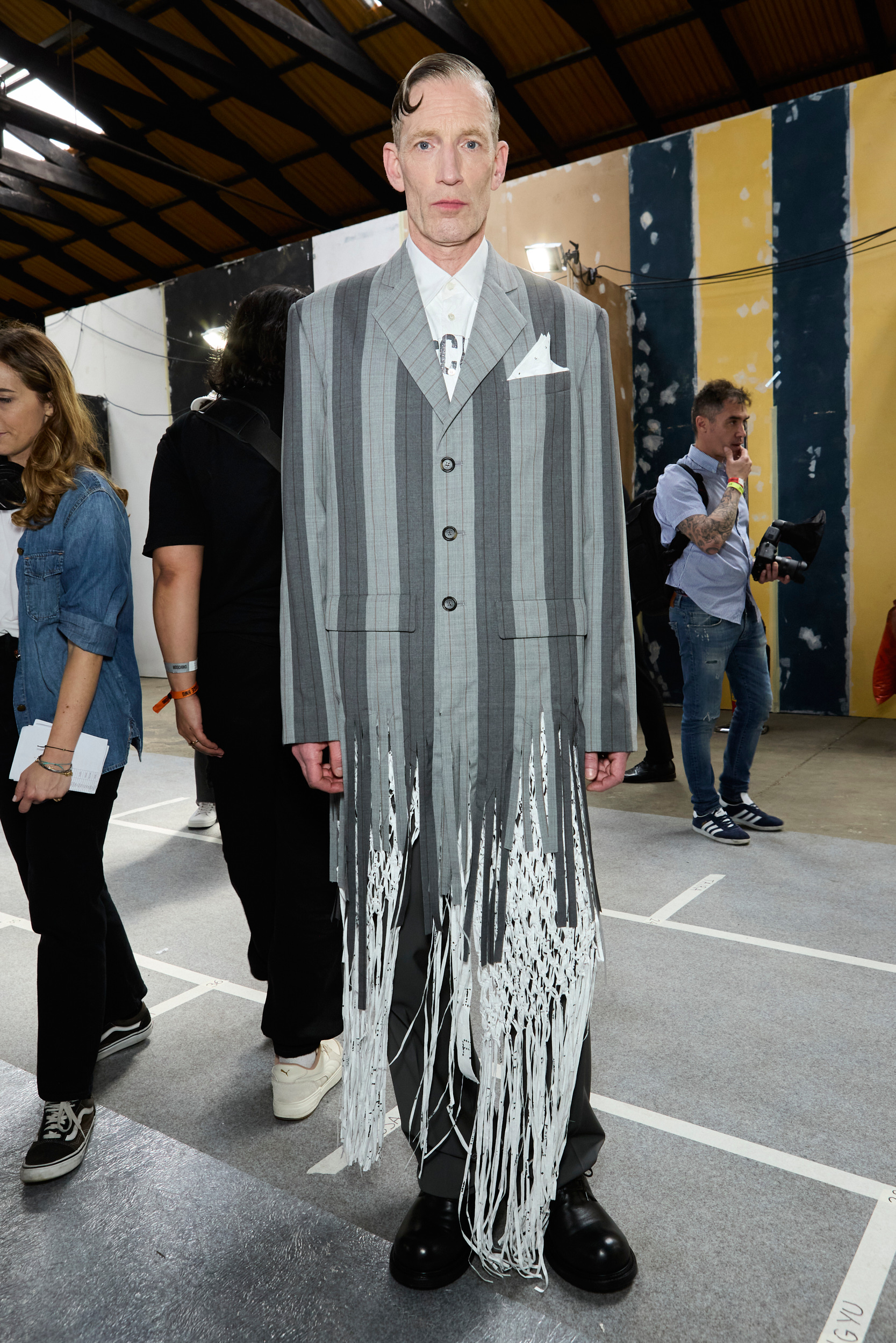 Moschino  Spring 2025 Men's Fashion Show Backstage