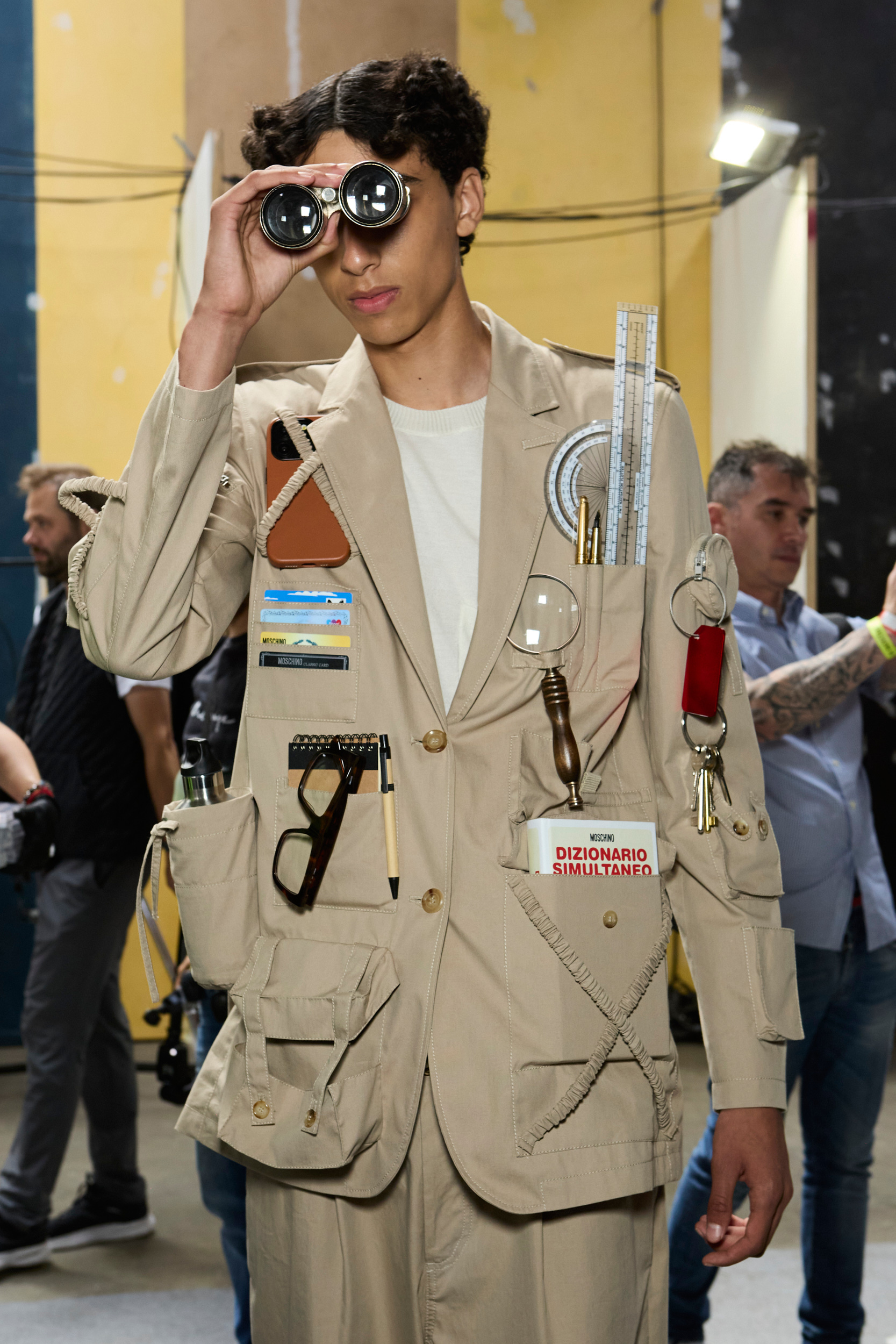 Moschino  Spring 2025 Men's Fashion Show Backstage