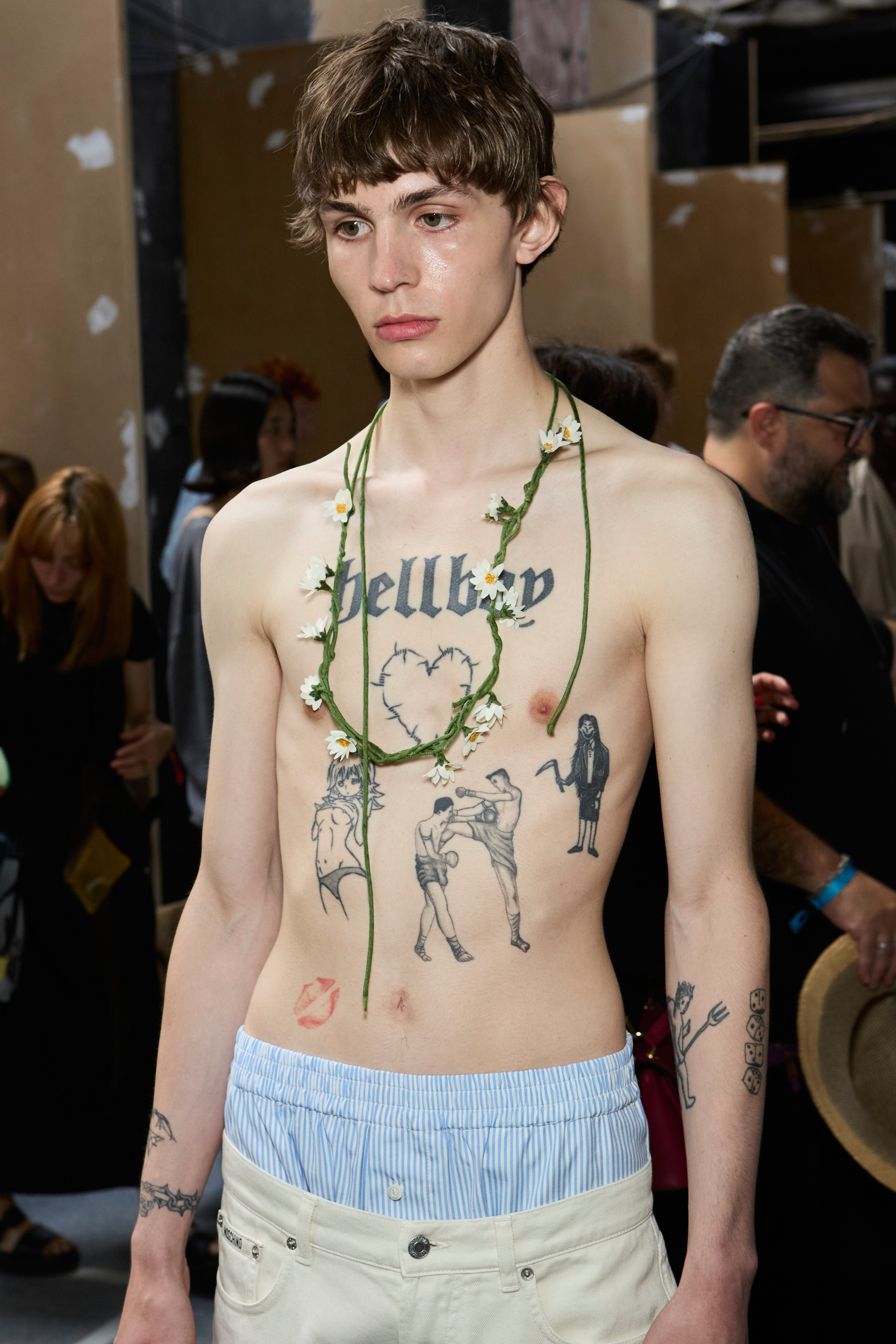 Moschino  Spring 2025 Men's Fashion Show Backstage